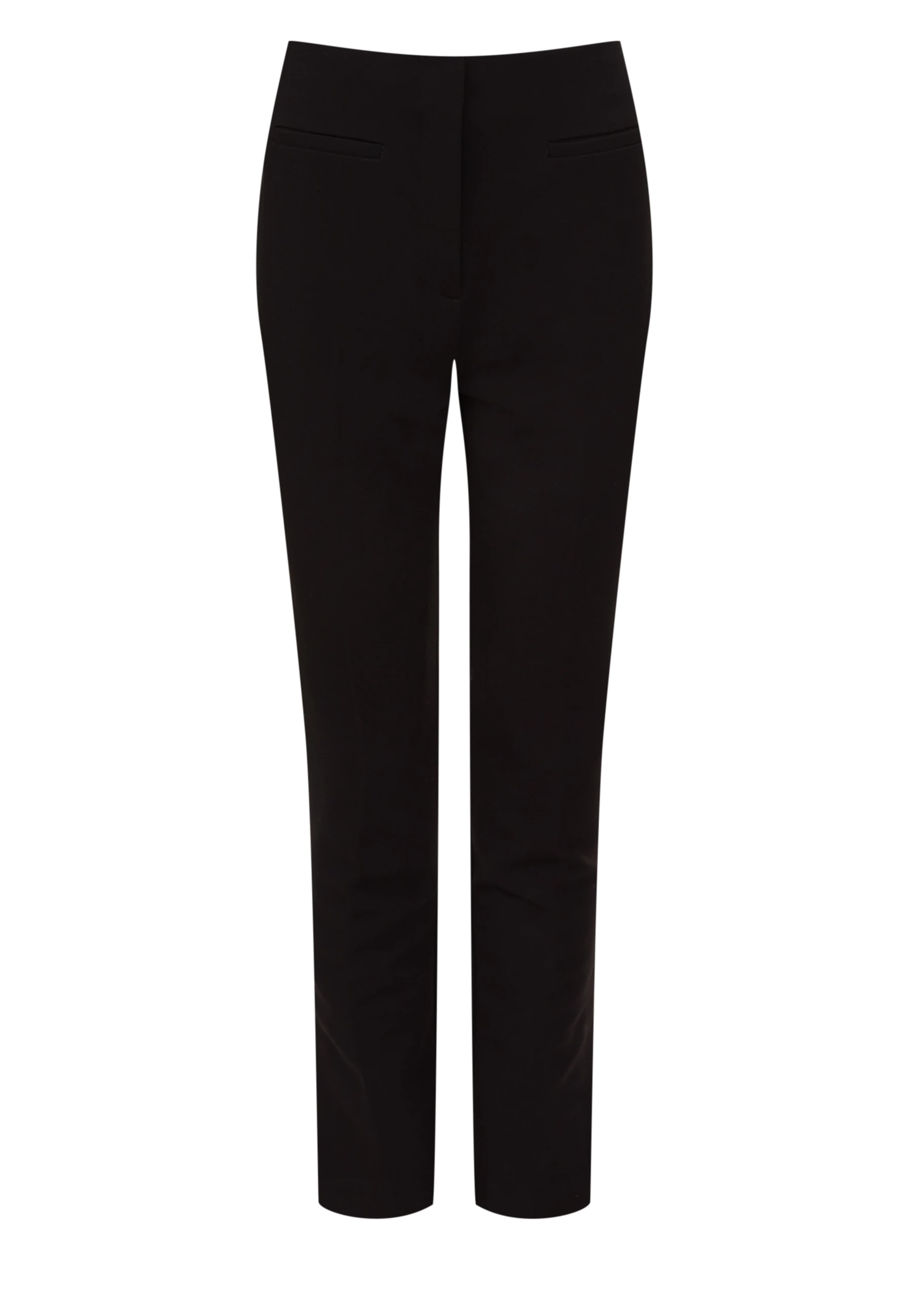 Black high-waisted cigarette pants