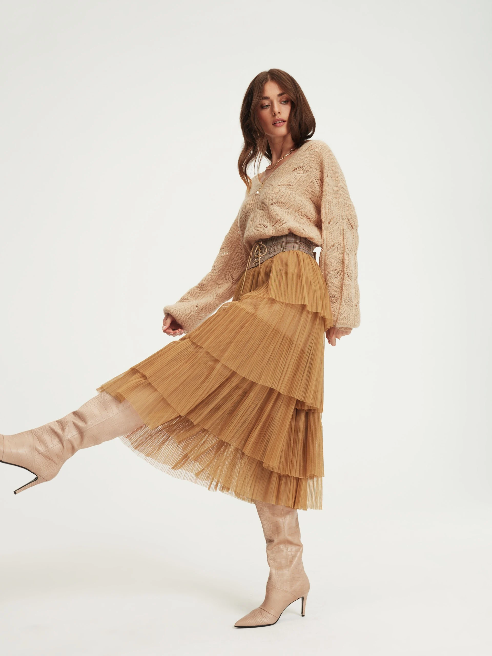 Beige mohair sweater