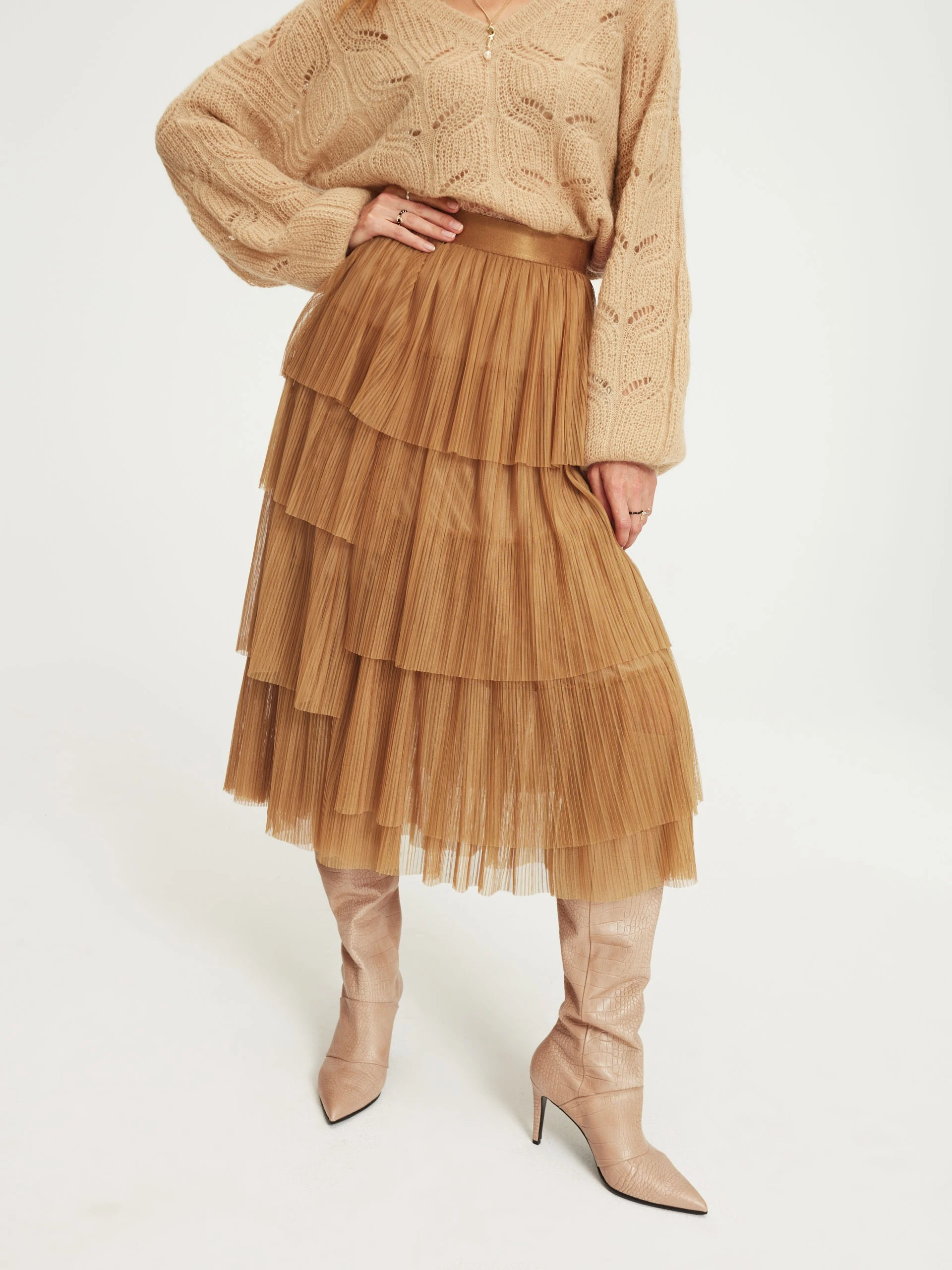 Beige mohair sweater