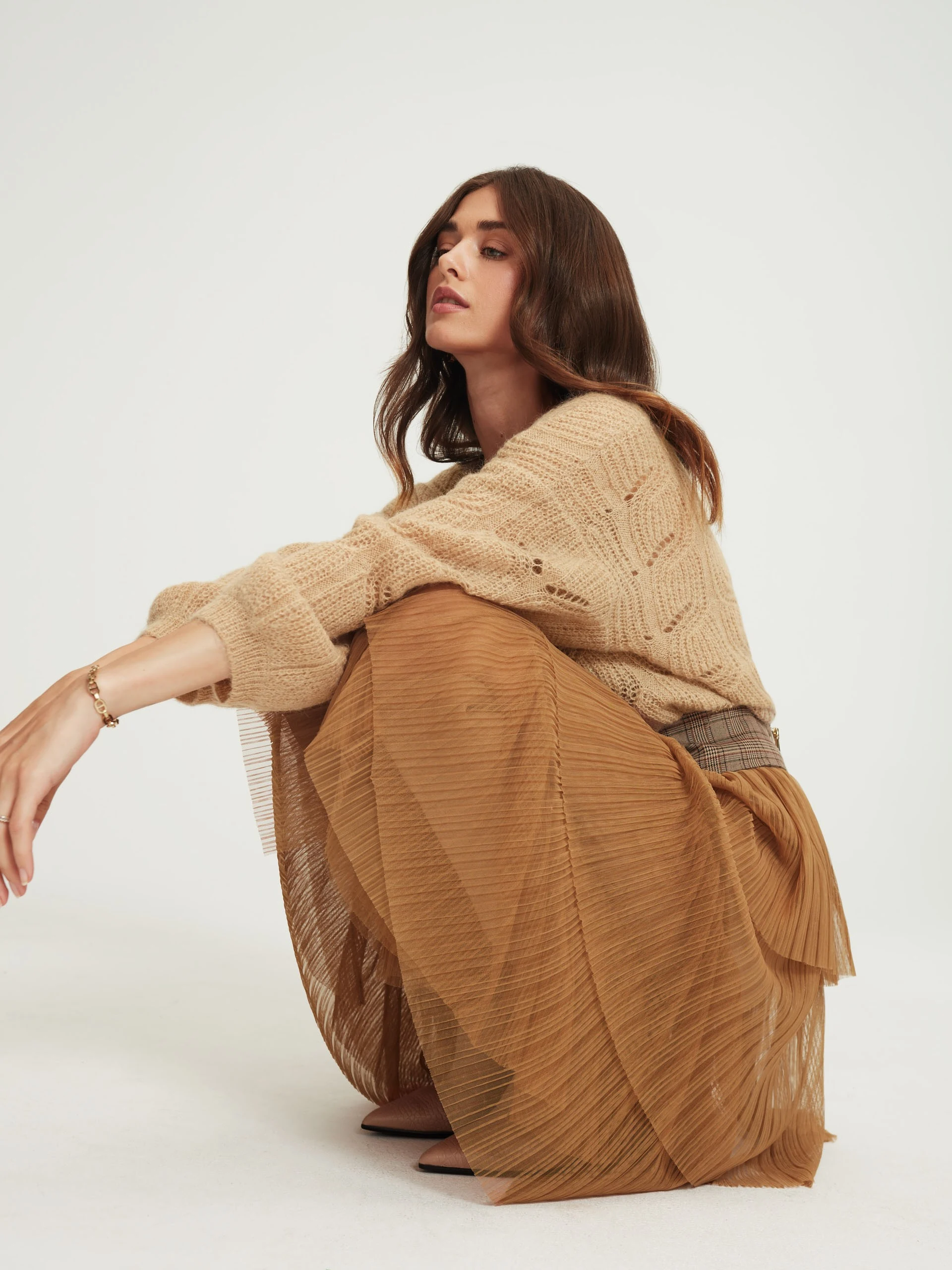 Beige mohair sweater