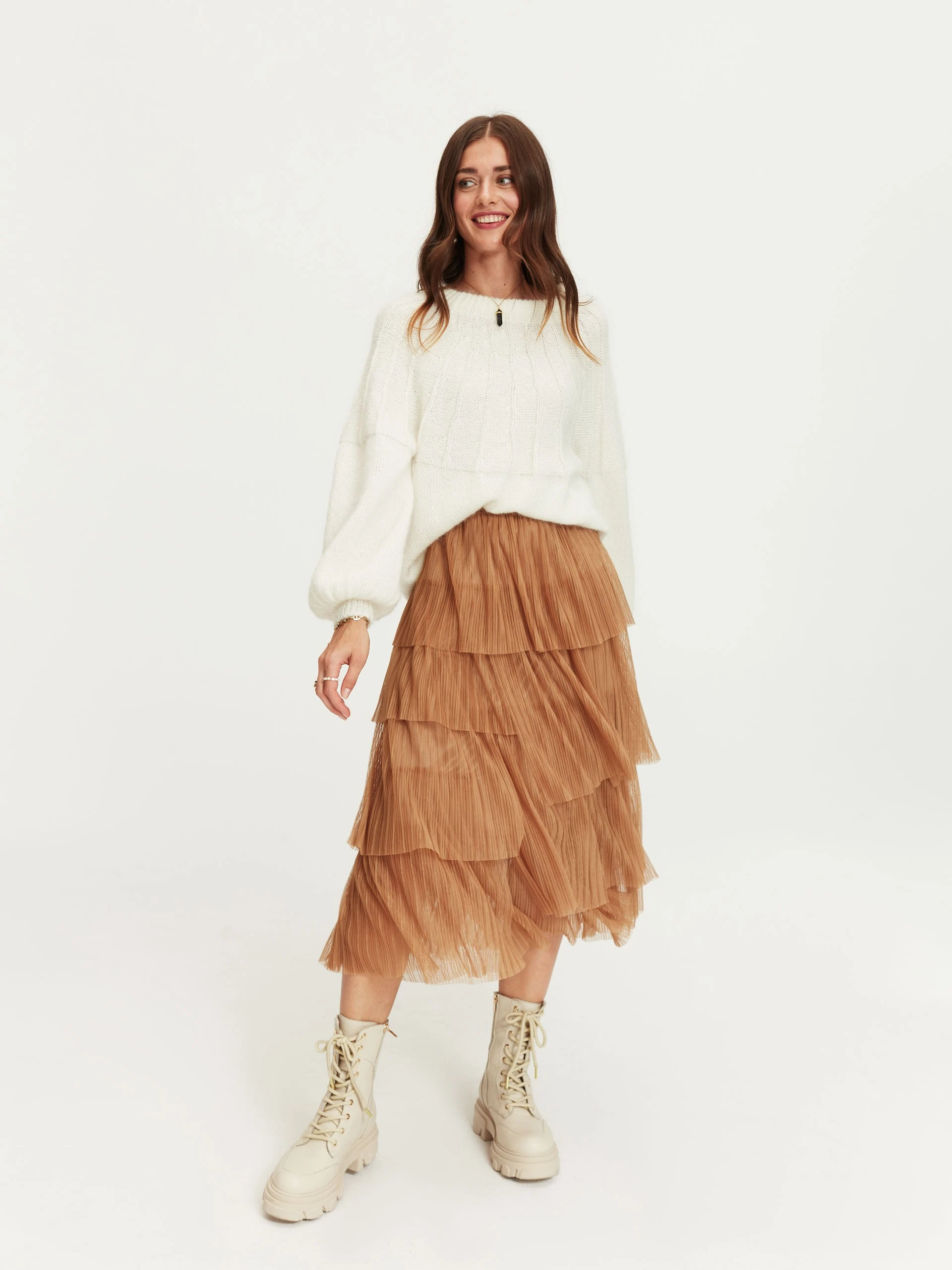 White oversize sweater