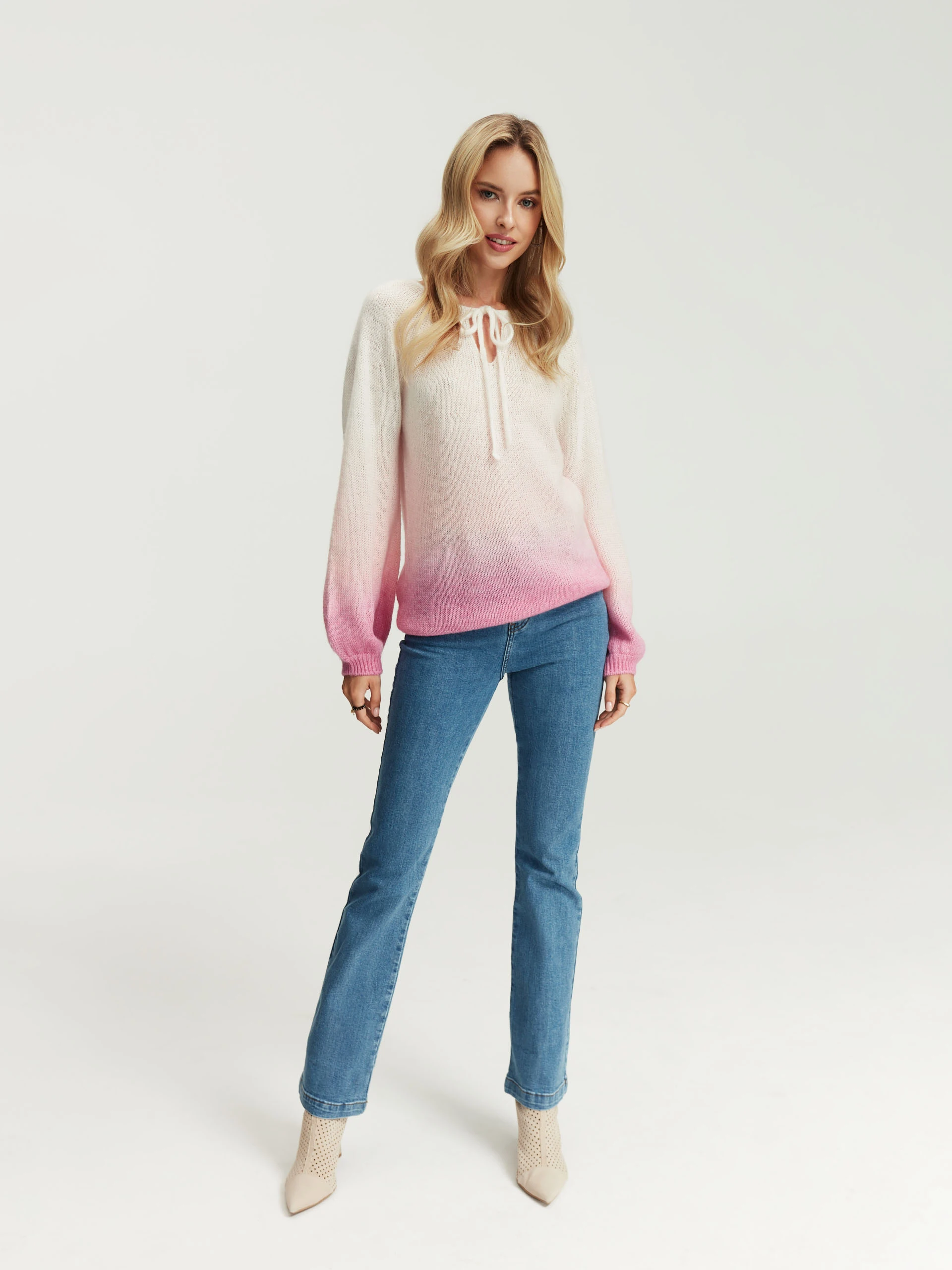 Sweater with ombre effect