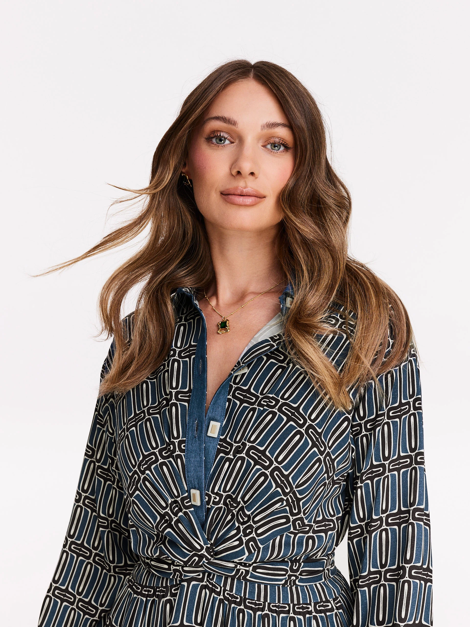 Geometric pattern dress
