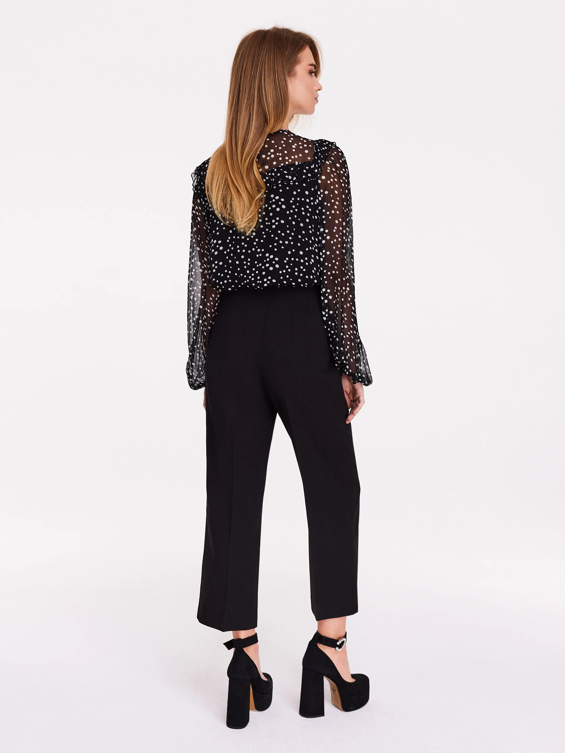 Black high-waisted pants