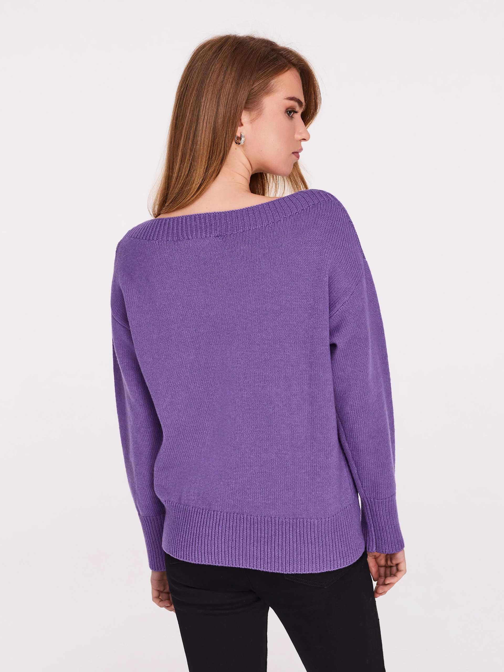 Fioletowy sweter