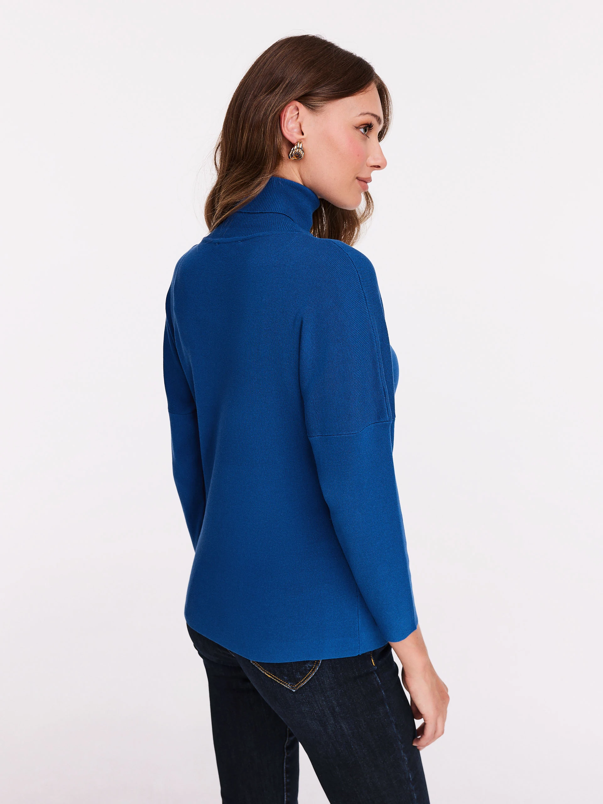 Cornflower turtleneck sweater