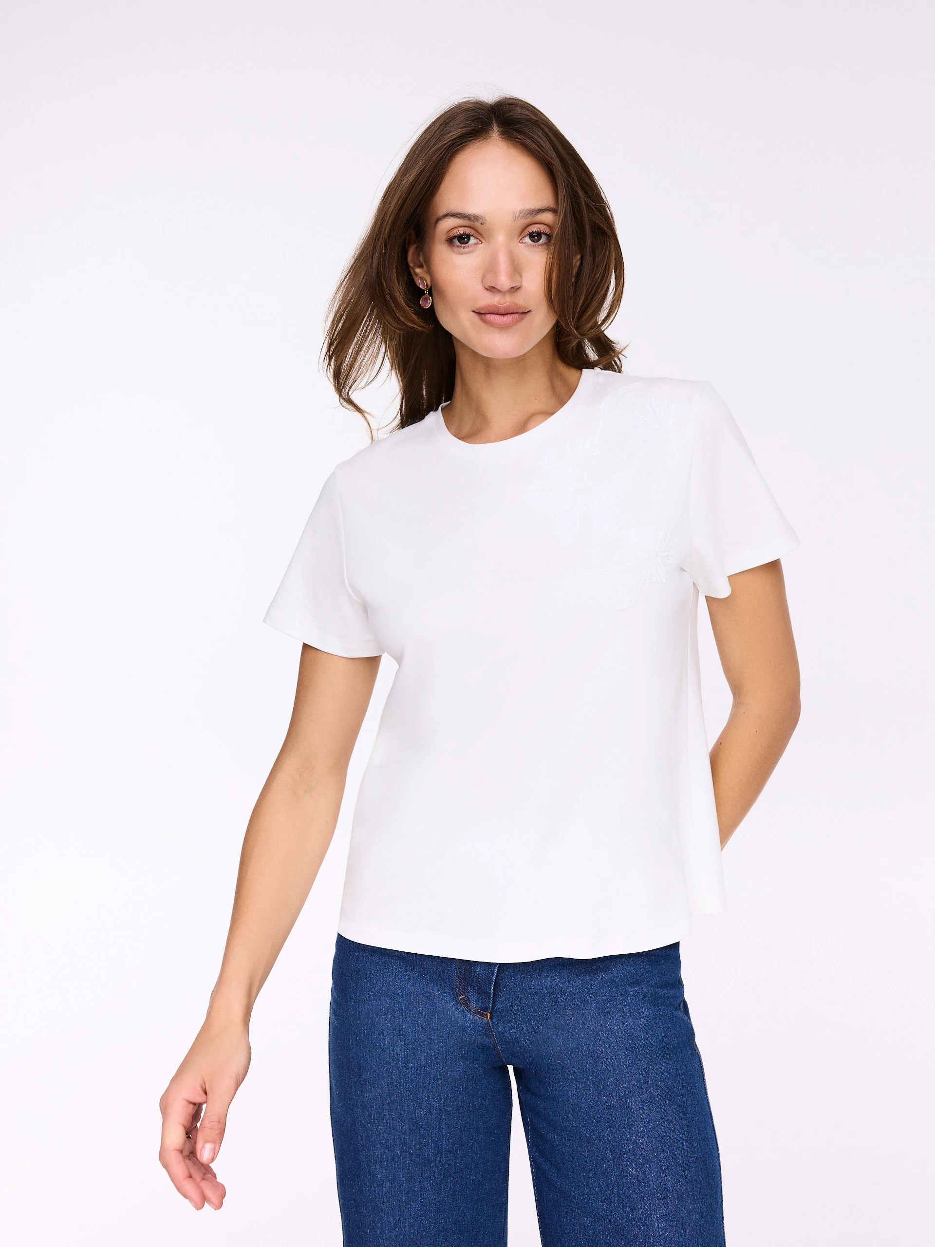 Classic white cotton blouse