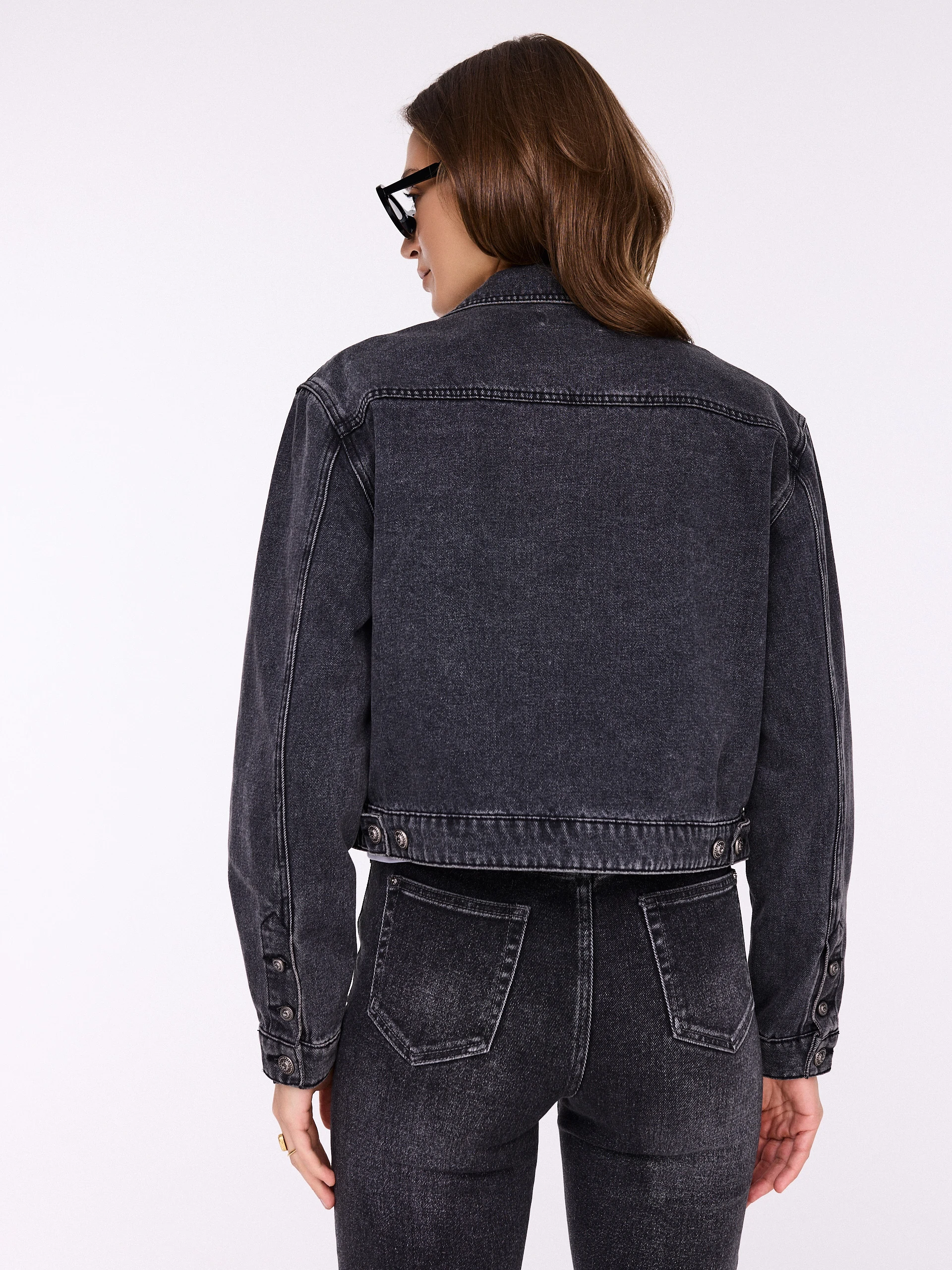 Dark gray denim jacket