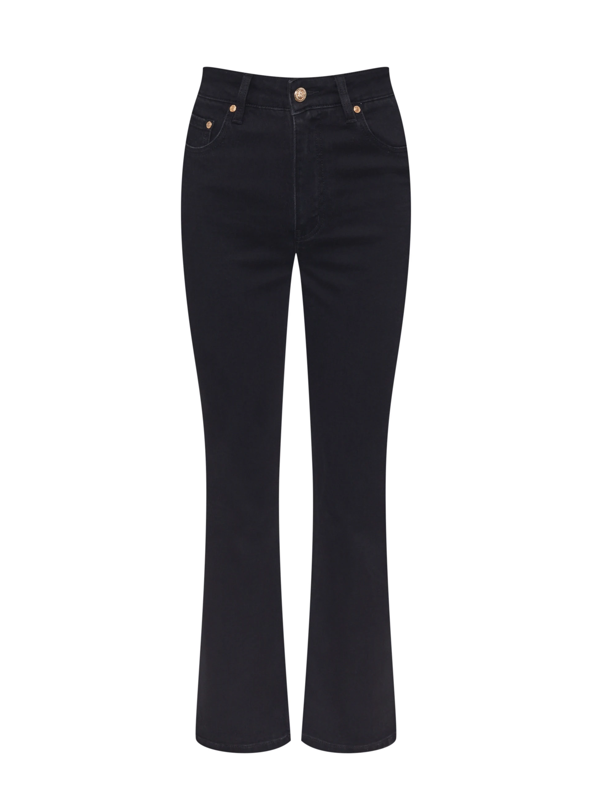 Black high-waisted jeans