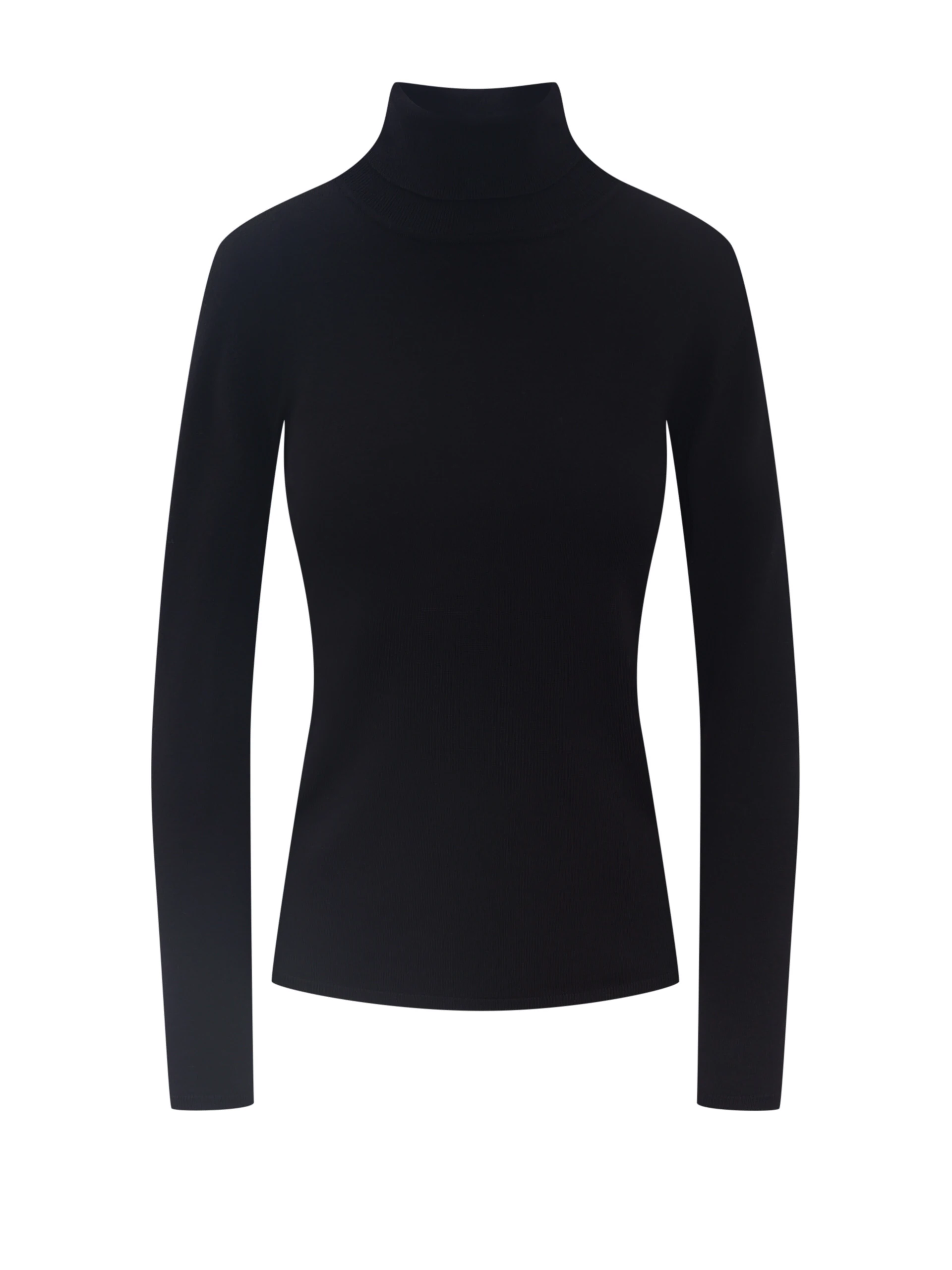 Black turtleneck sweater