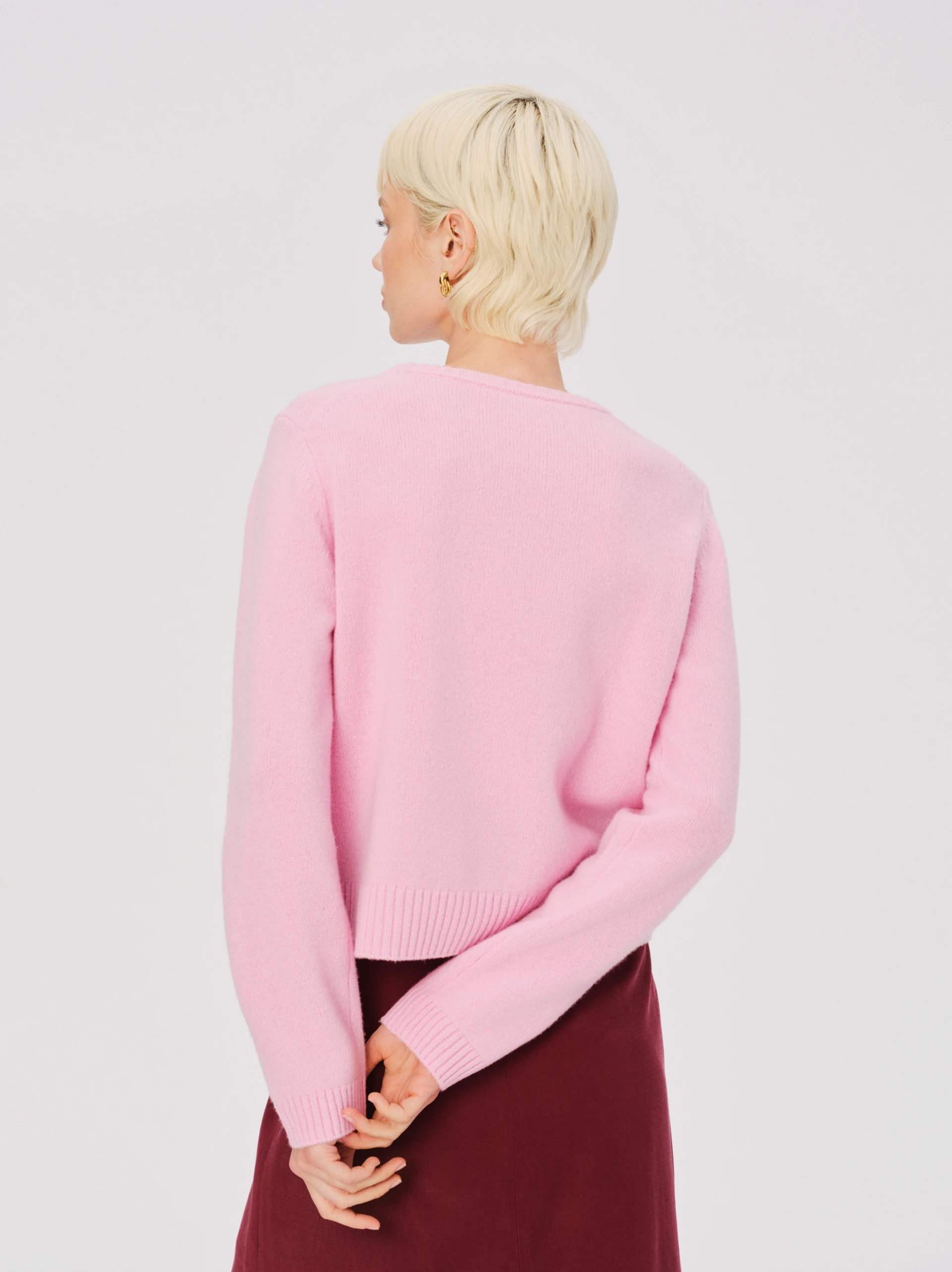 Light pink wool sweater
