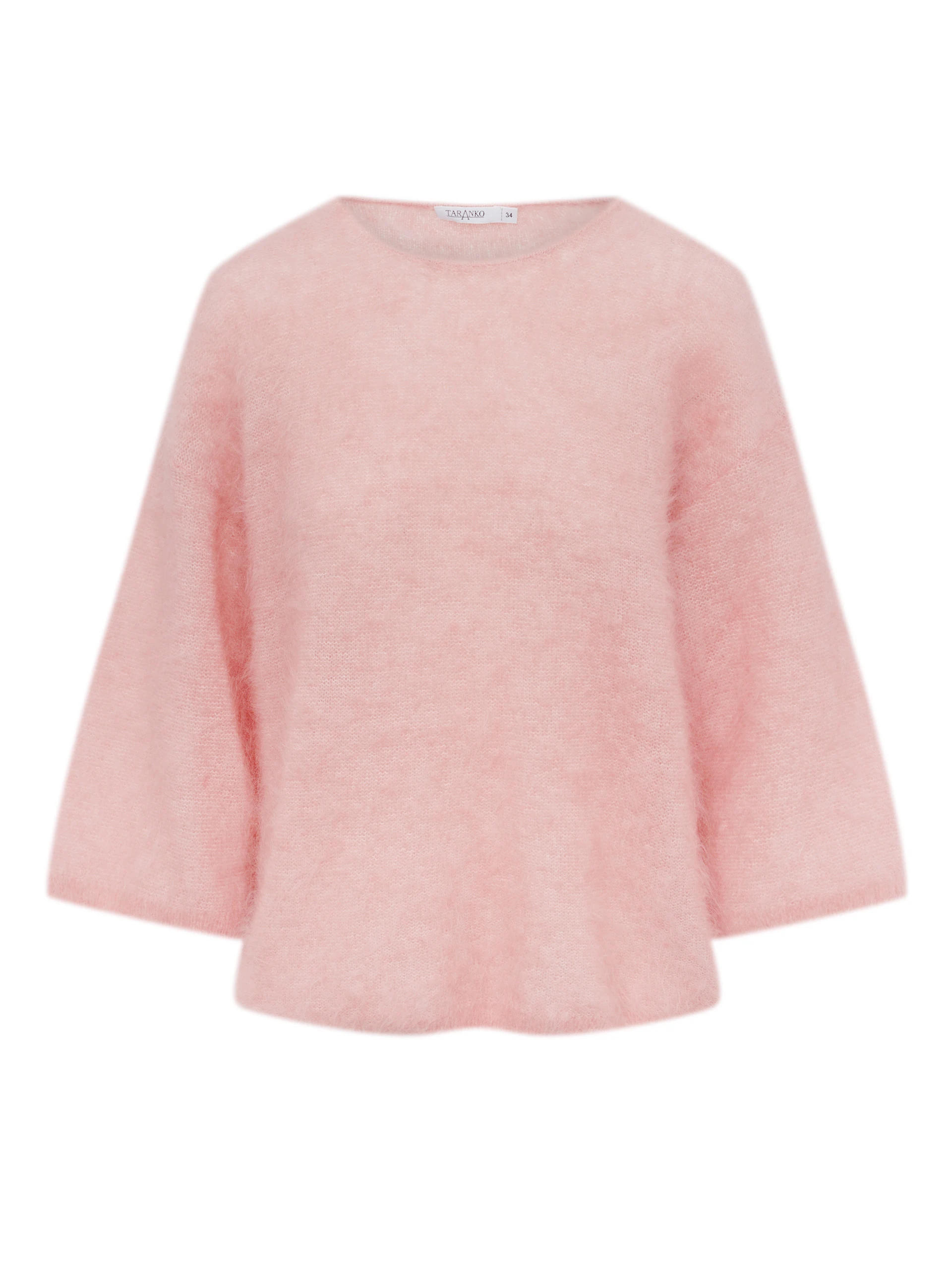 Powder pink delicate mohair sweater
