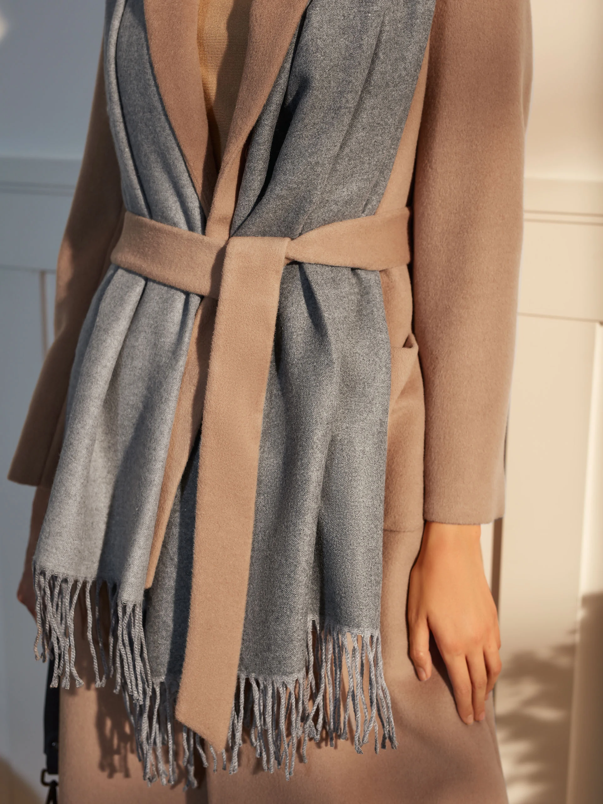 WOOL AND ANGORA COAT
