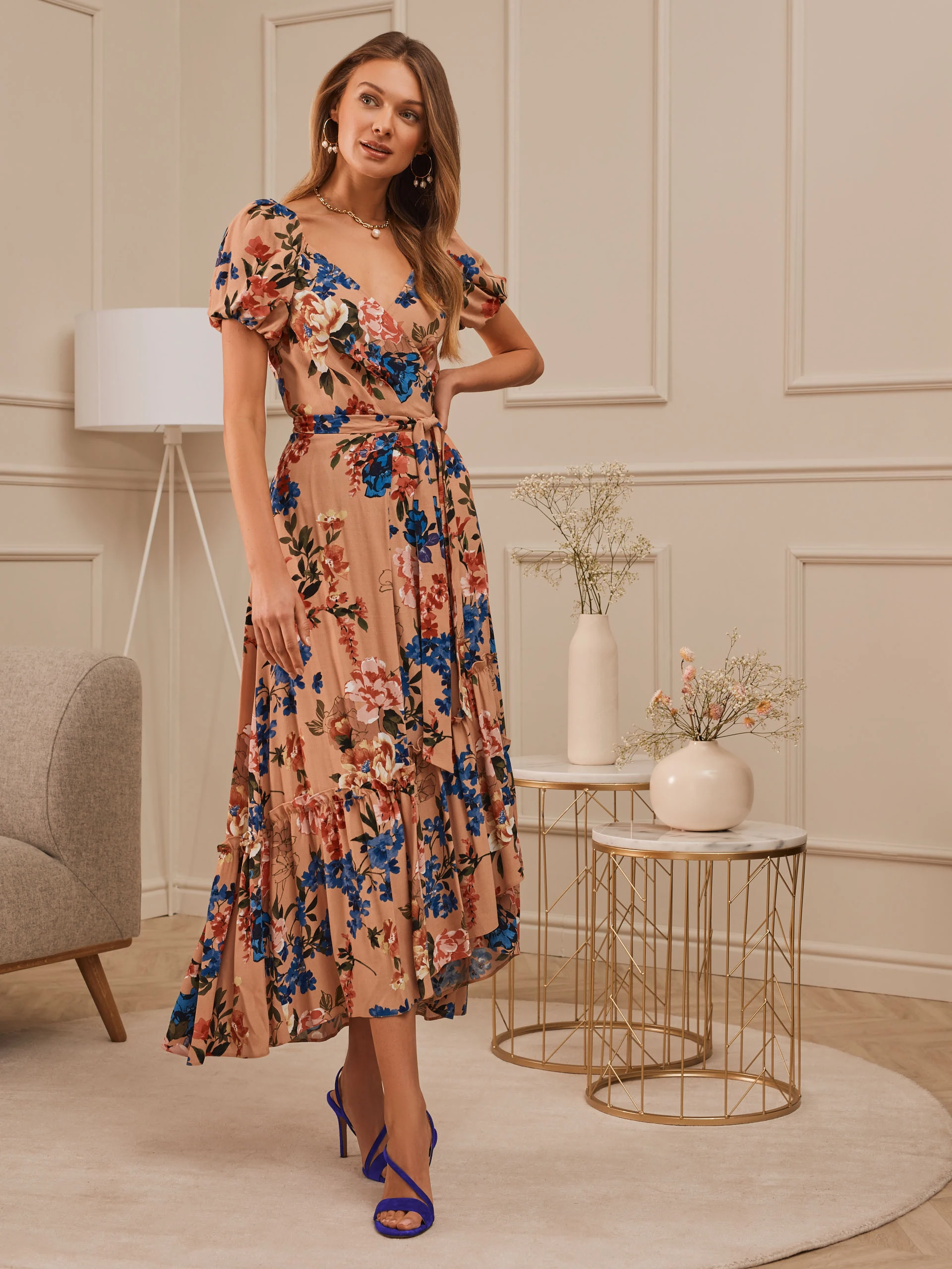 ENVELOPE FLORAL DRESS