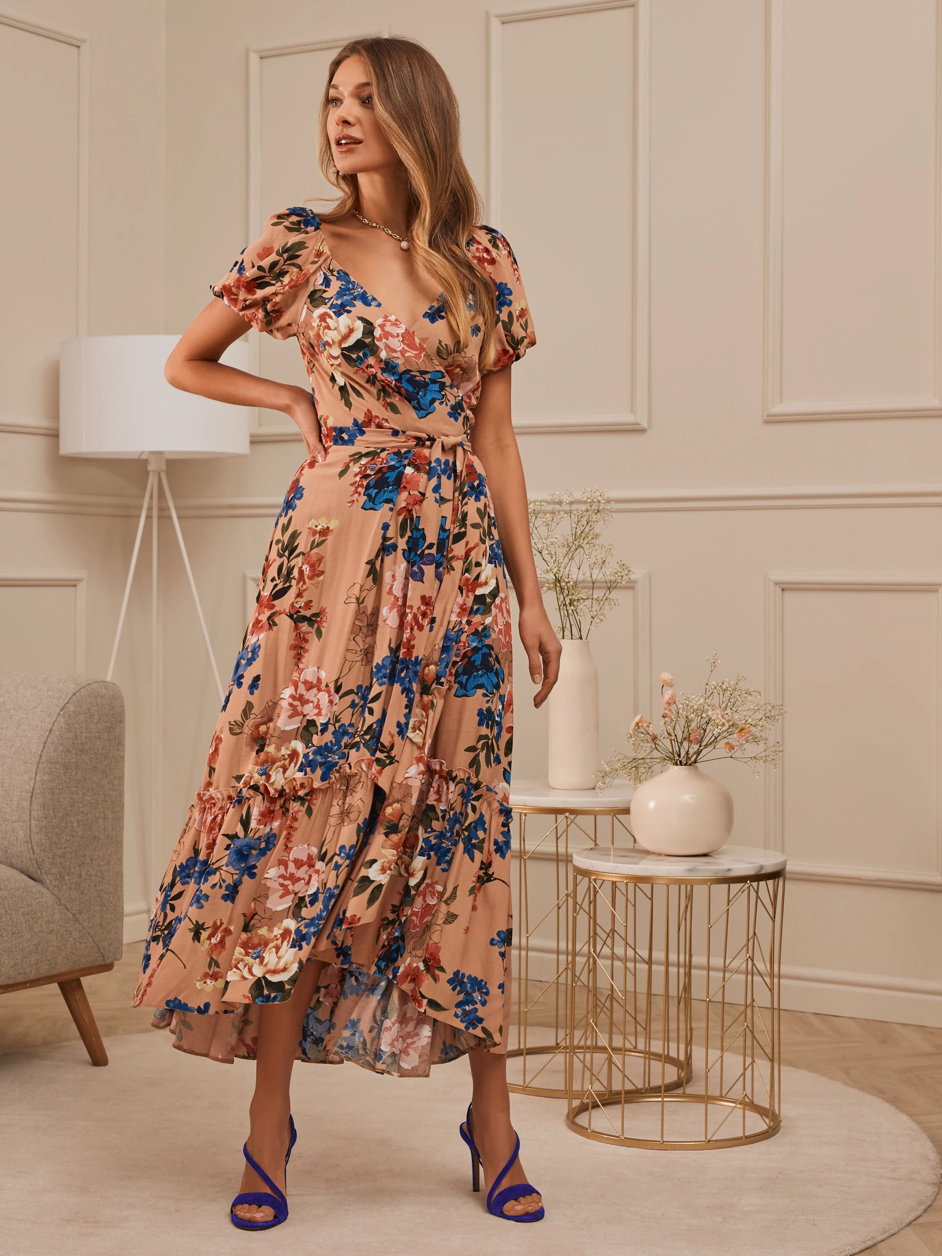 ENVELOPE FLORAL DRESS