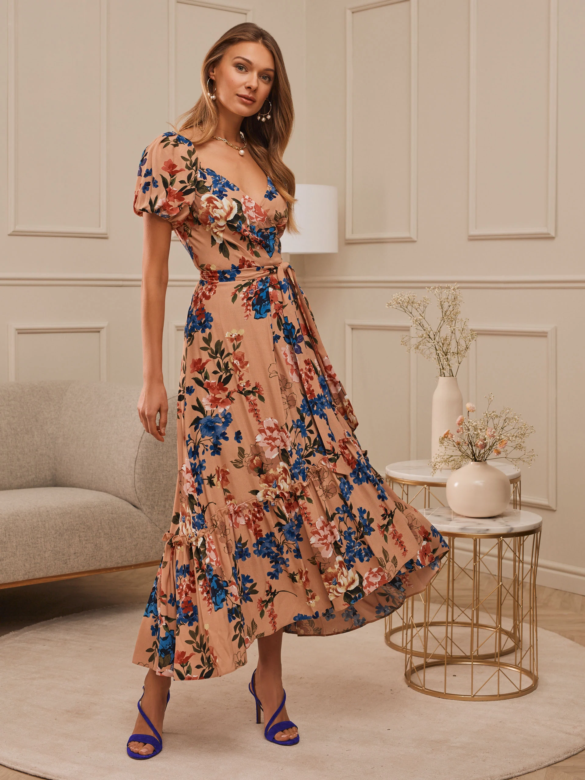 ENVELOPE FLORAL DRESS