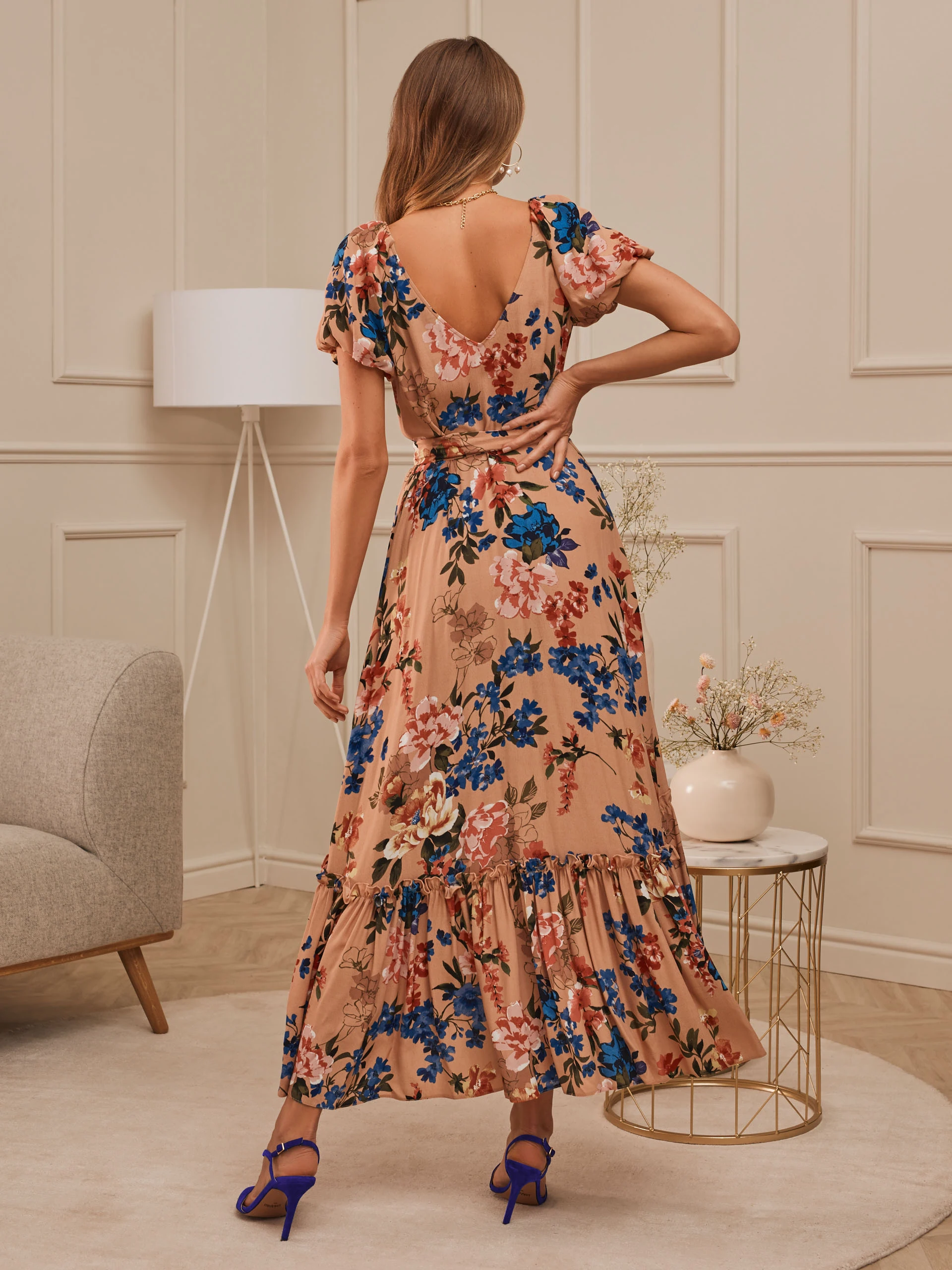ENVELOPE FLORAL DRESS