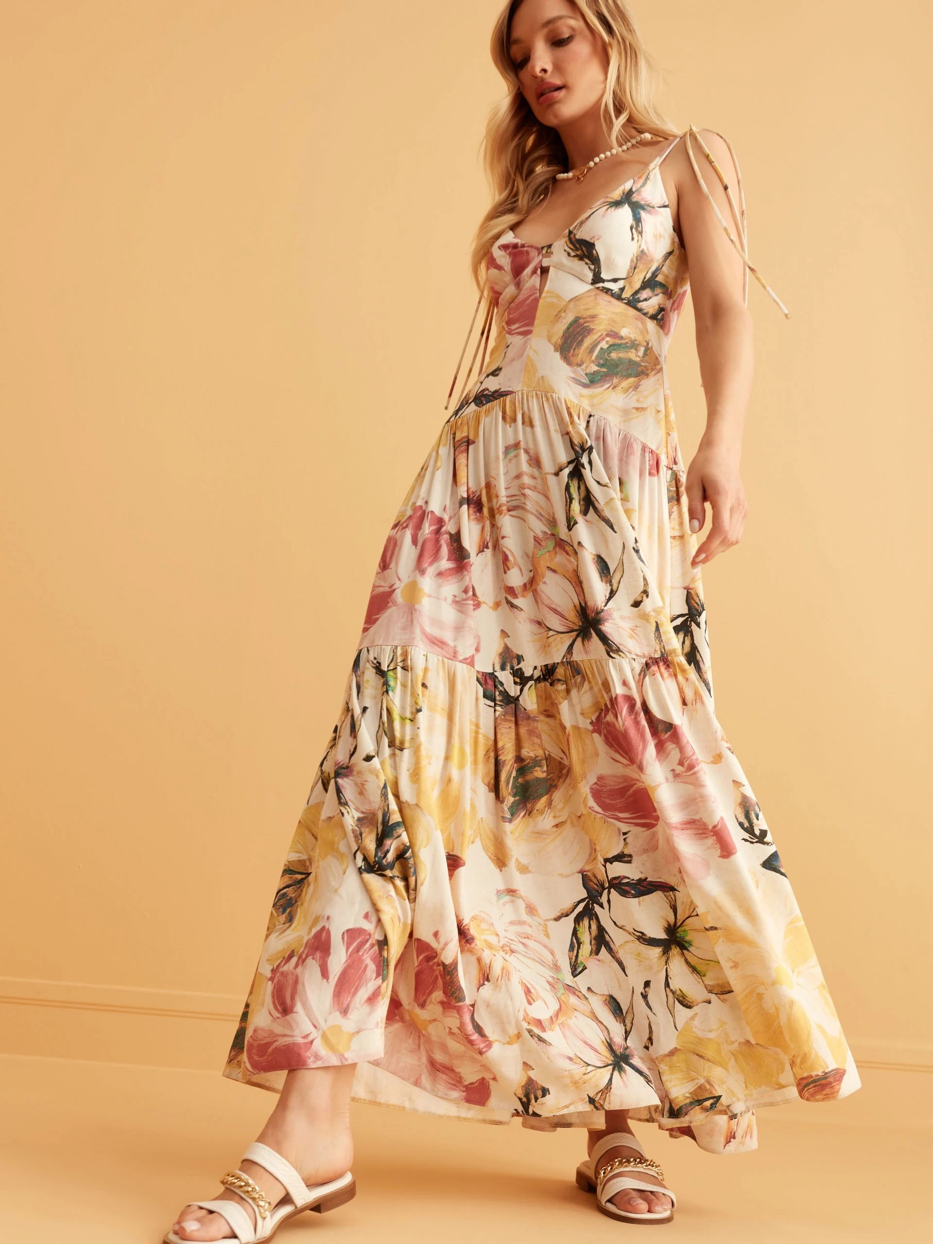 FLORAL MAXI DRESS