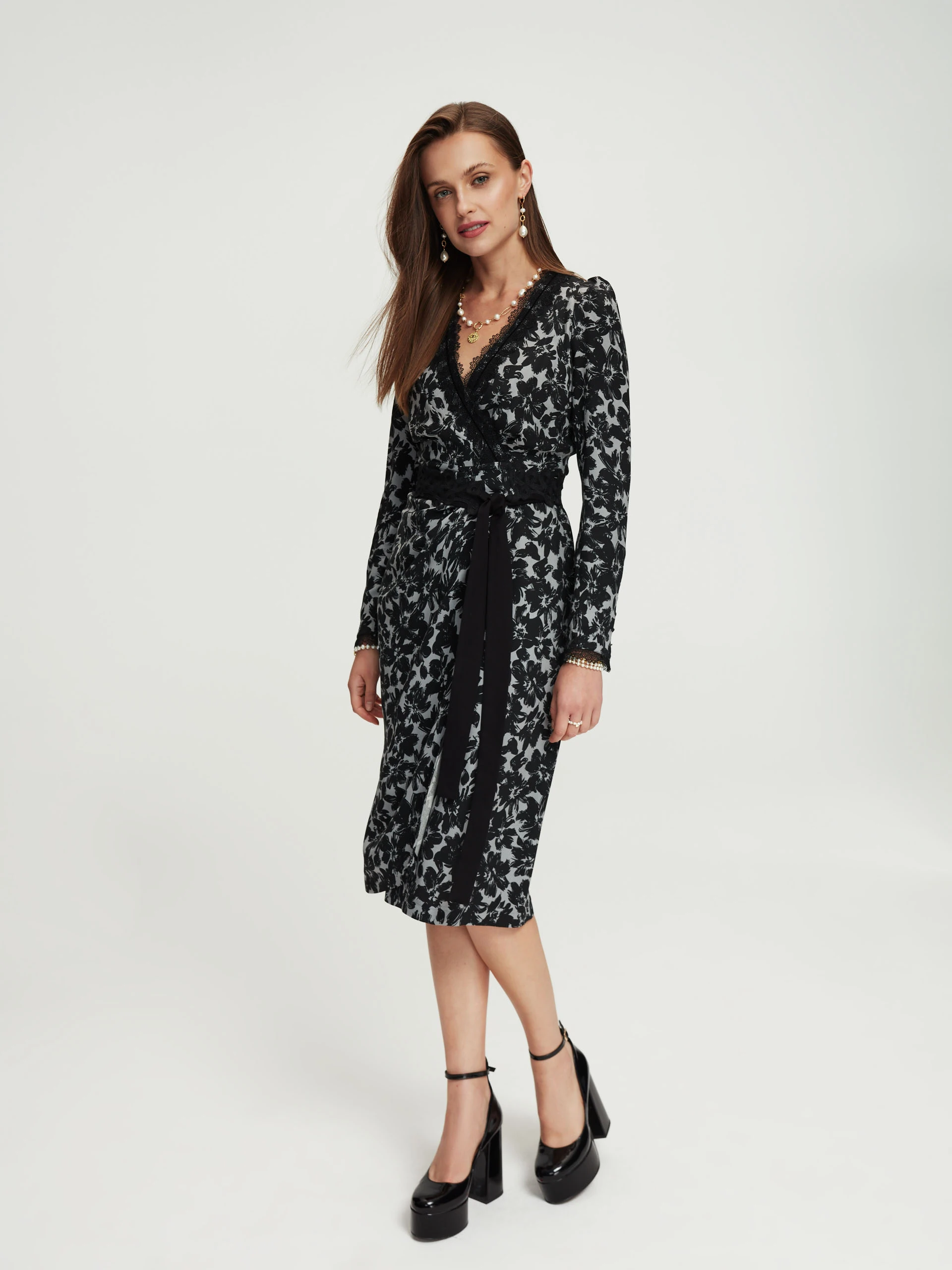Envelope floral dress