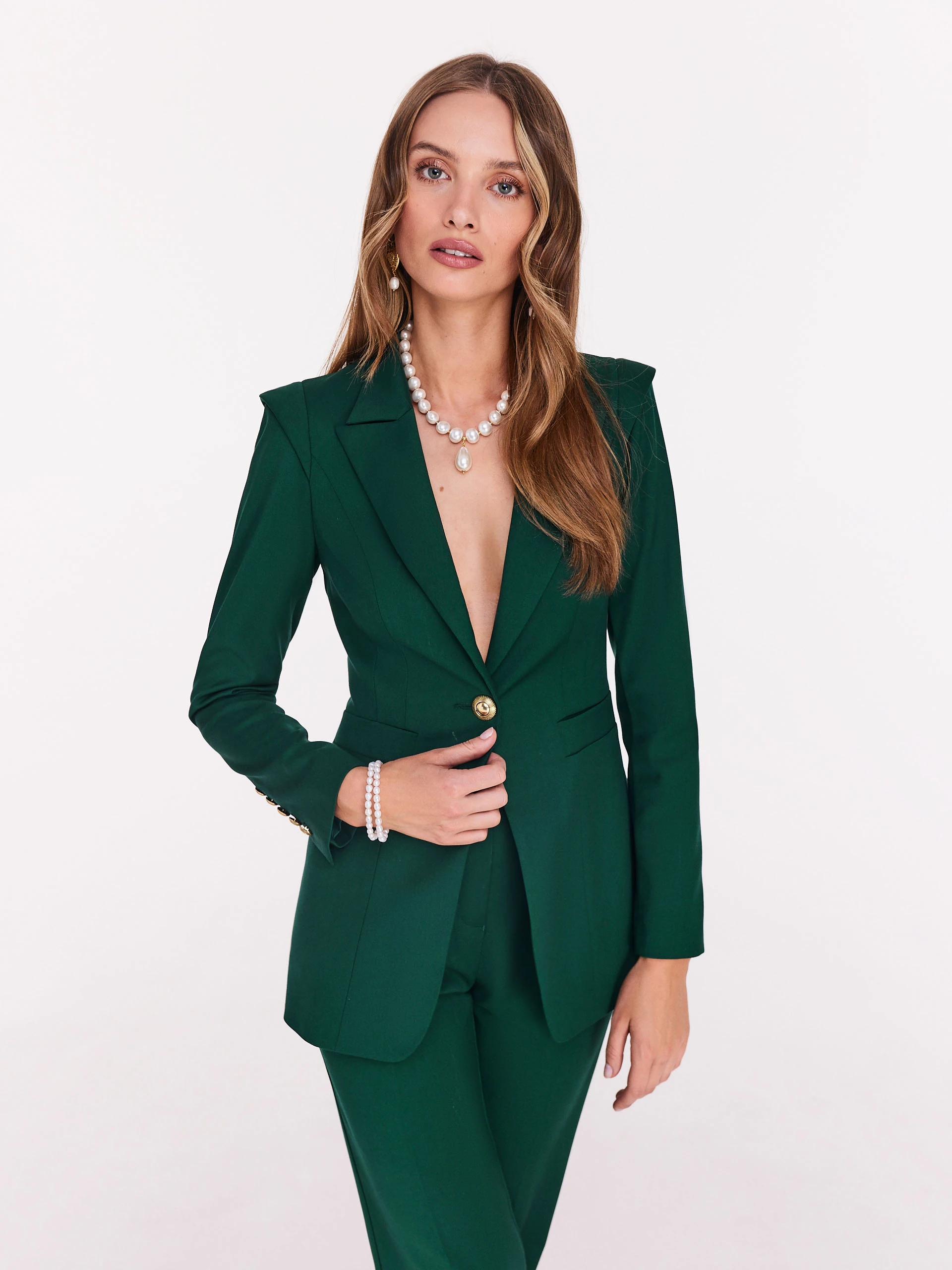 Dark green high-waisted cigarillos