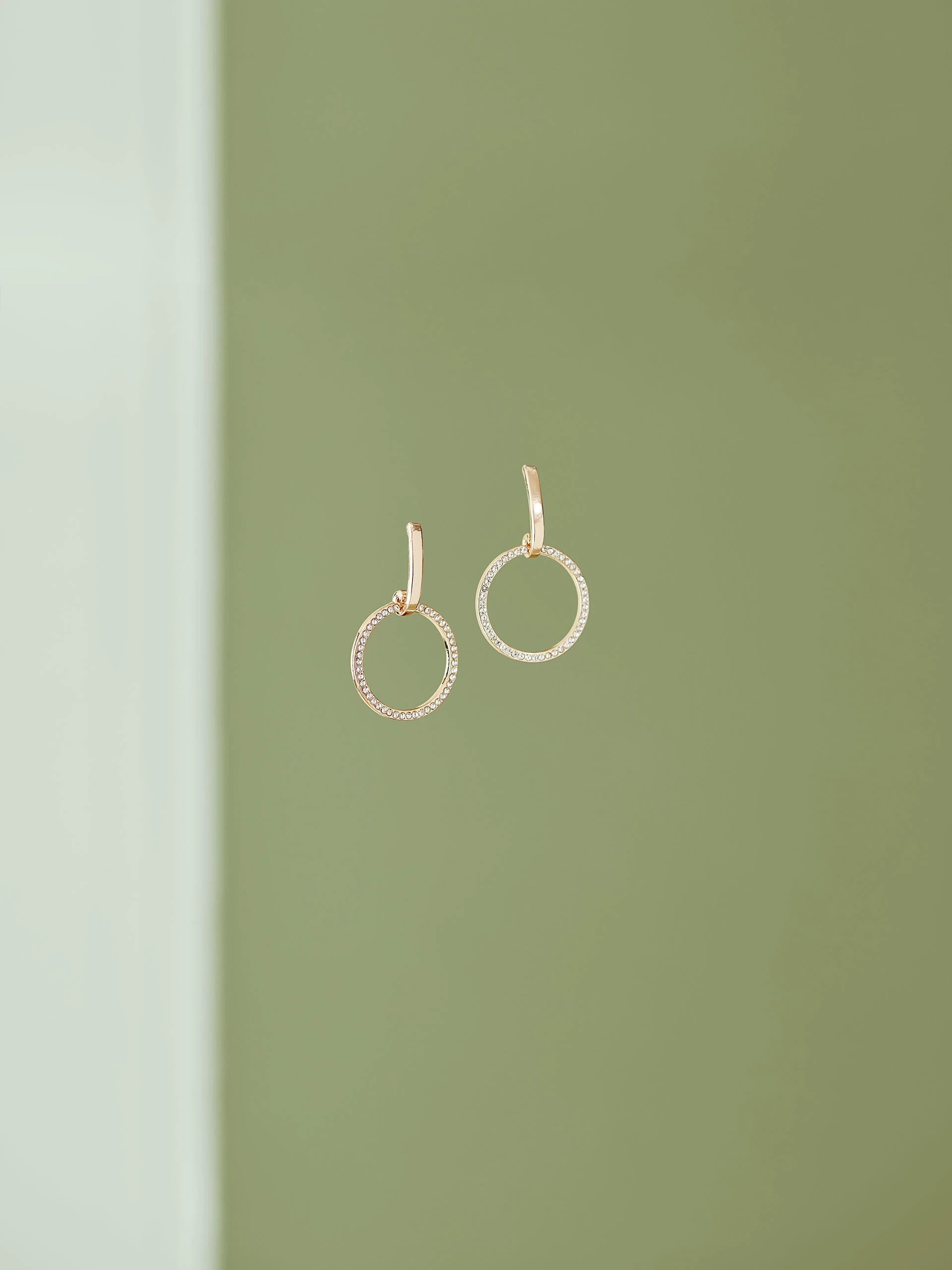 EARRINGS DECORATED WITH CRYSTALS