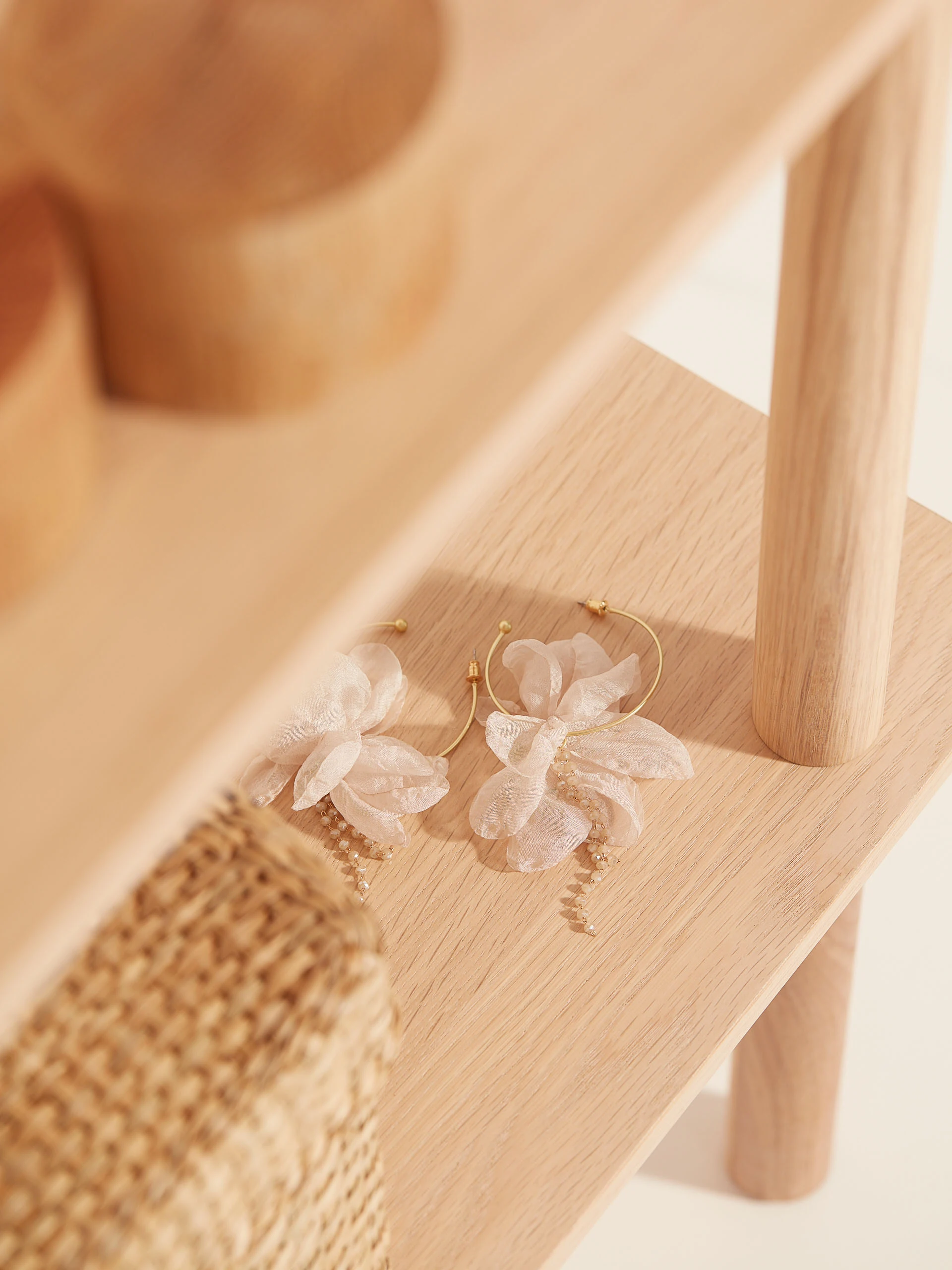 EARRINGS WITH FLOWERS