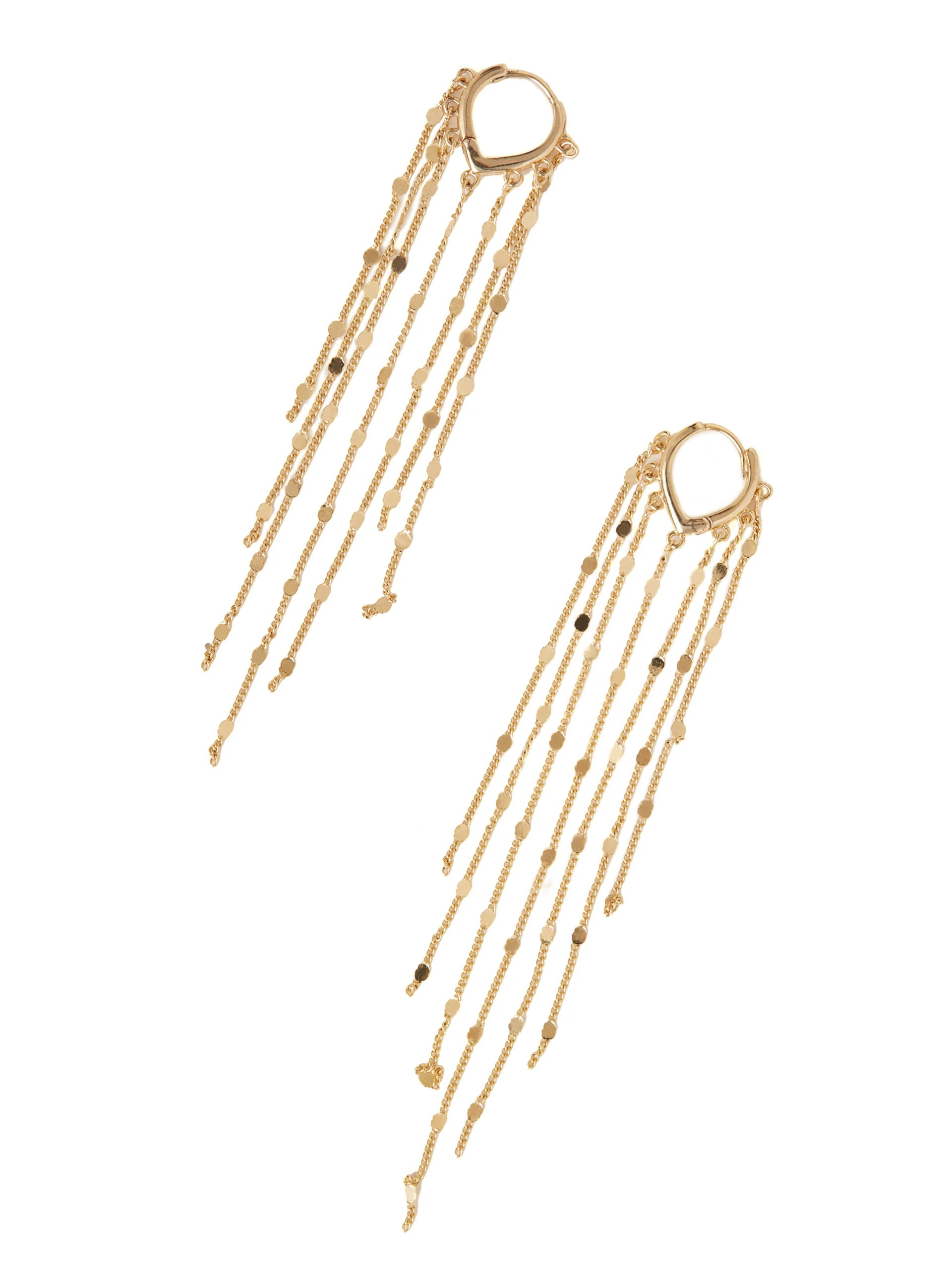 LONG GOLD-PLATED EARRINGS