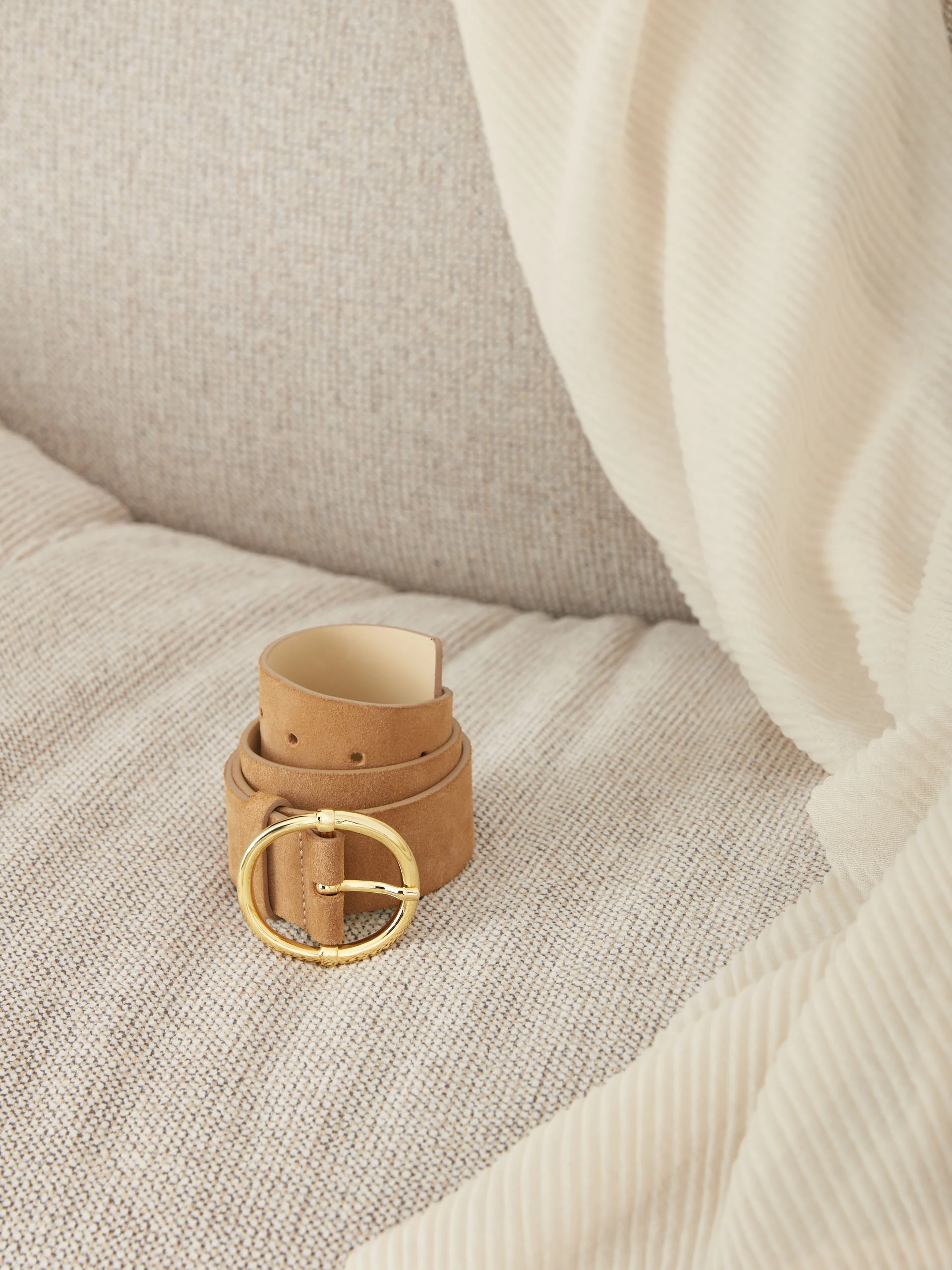 BROWN SUEDE BELT