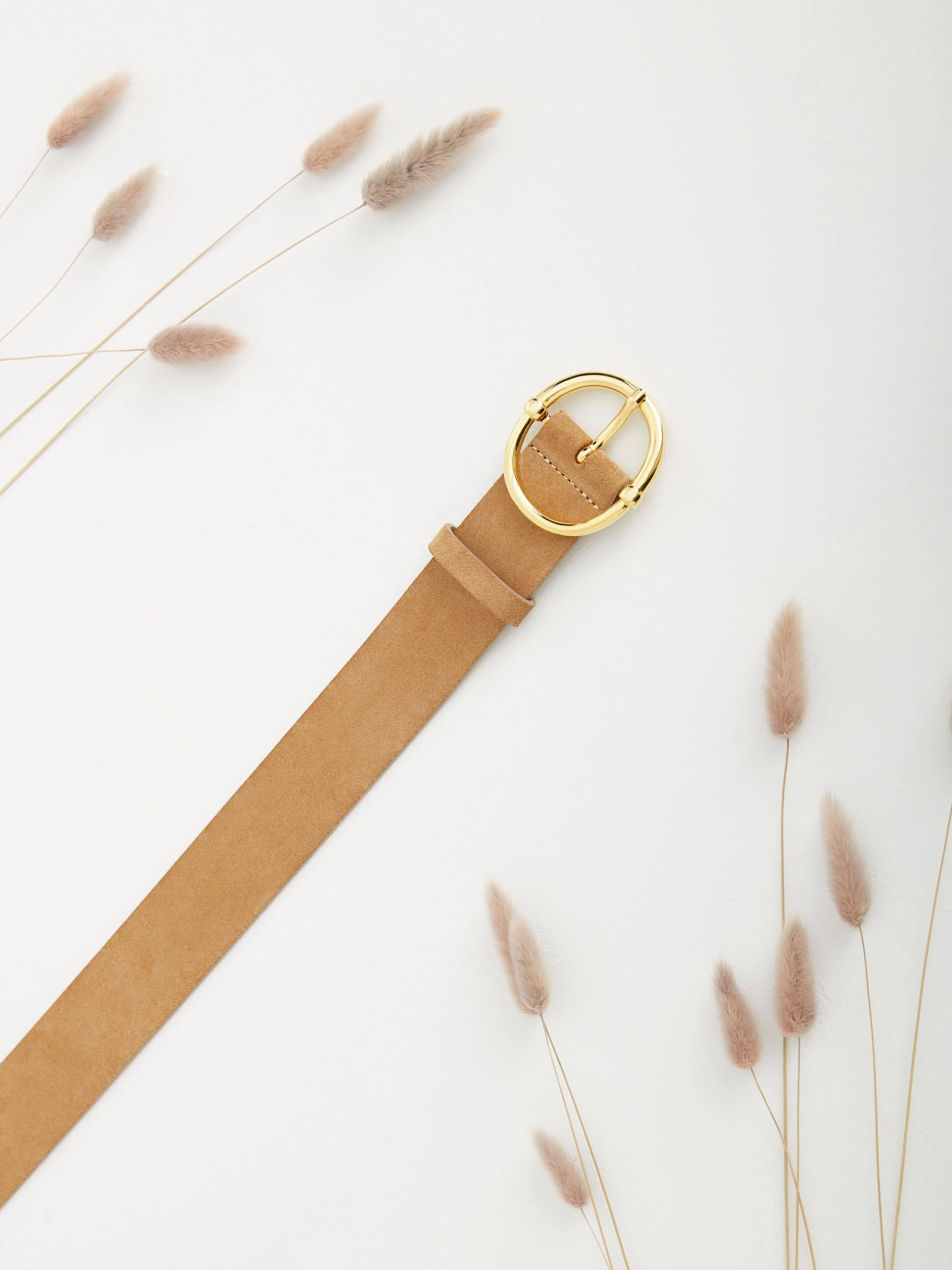 BROWN SUEDE BELT