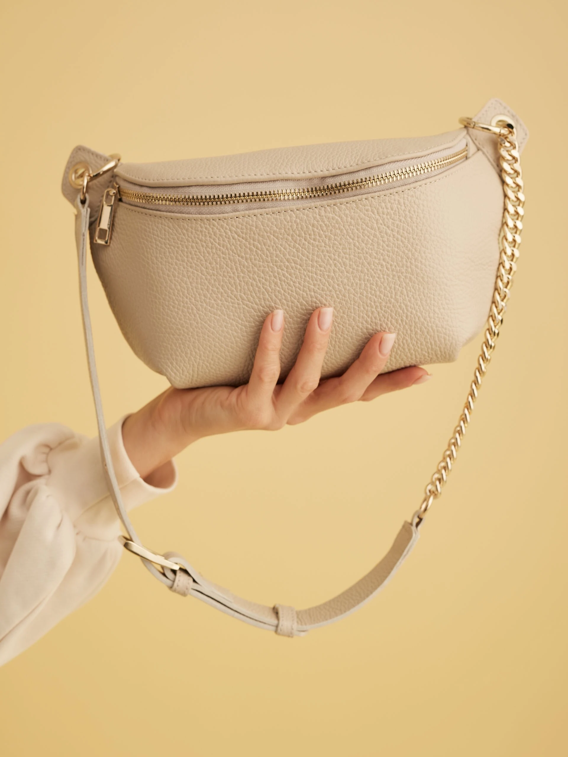 BEIGE BUM BAG