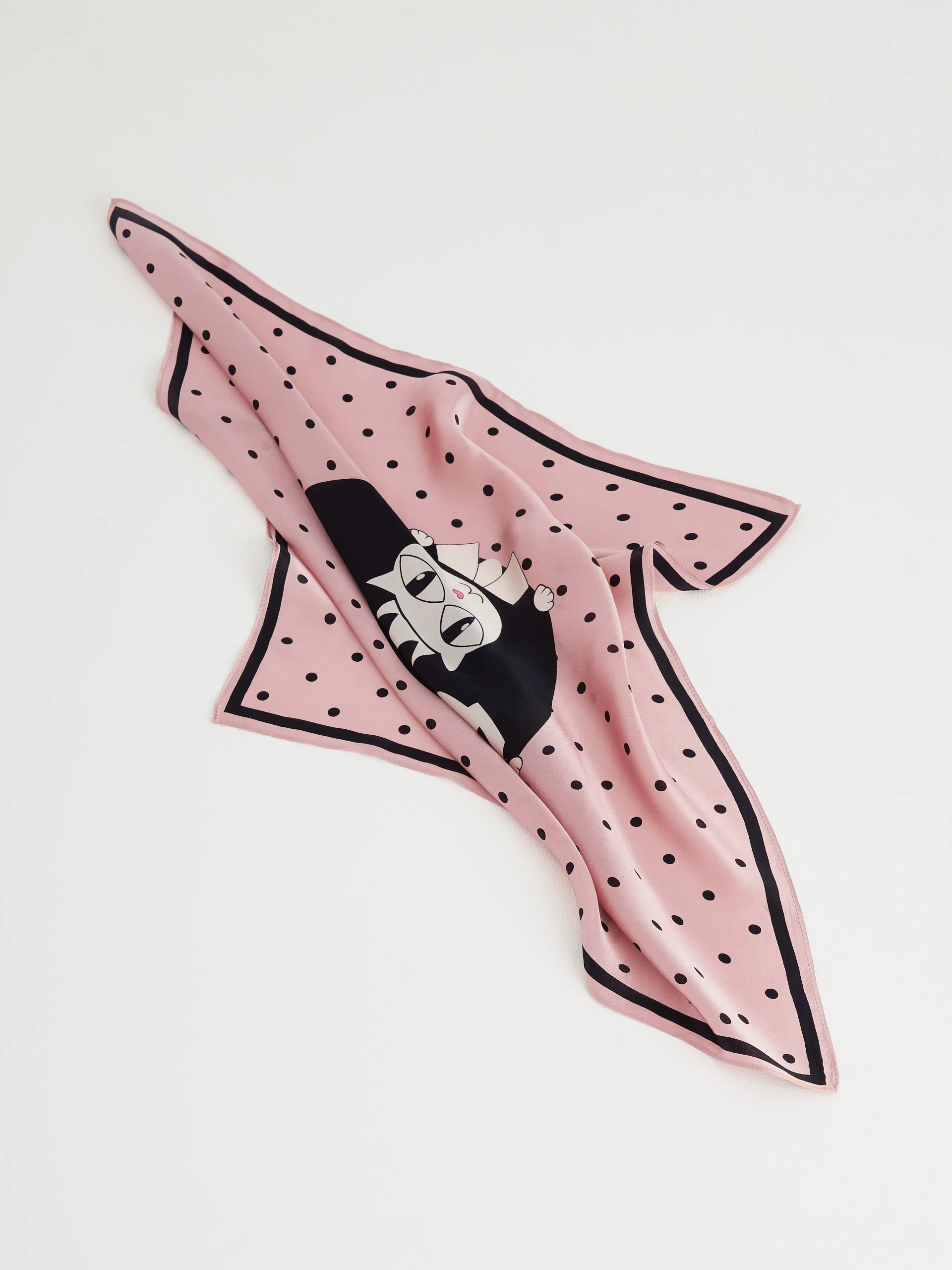 Silk neckerchief in peas