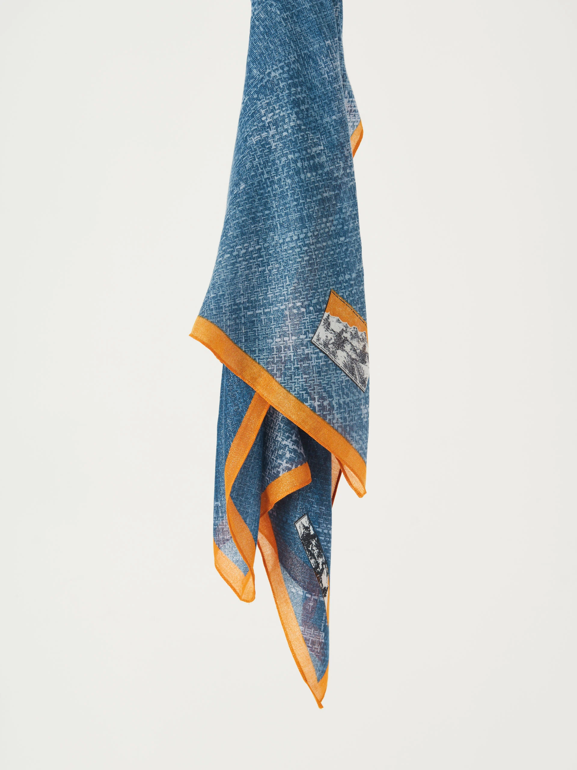 Large blue shawl