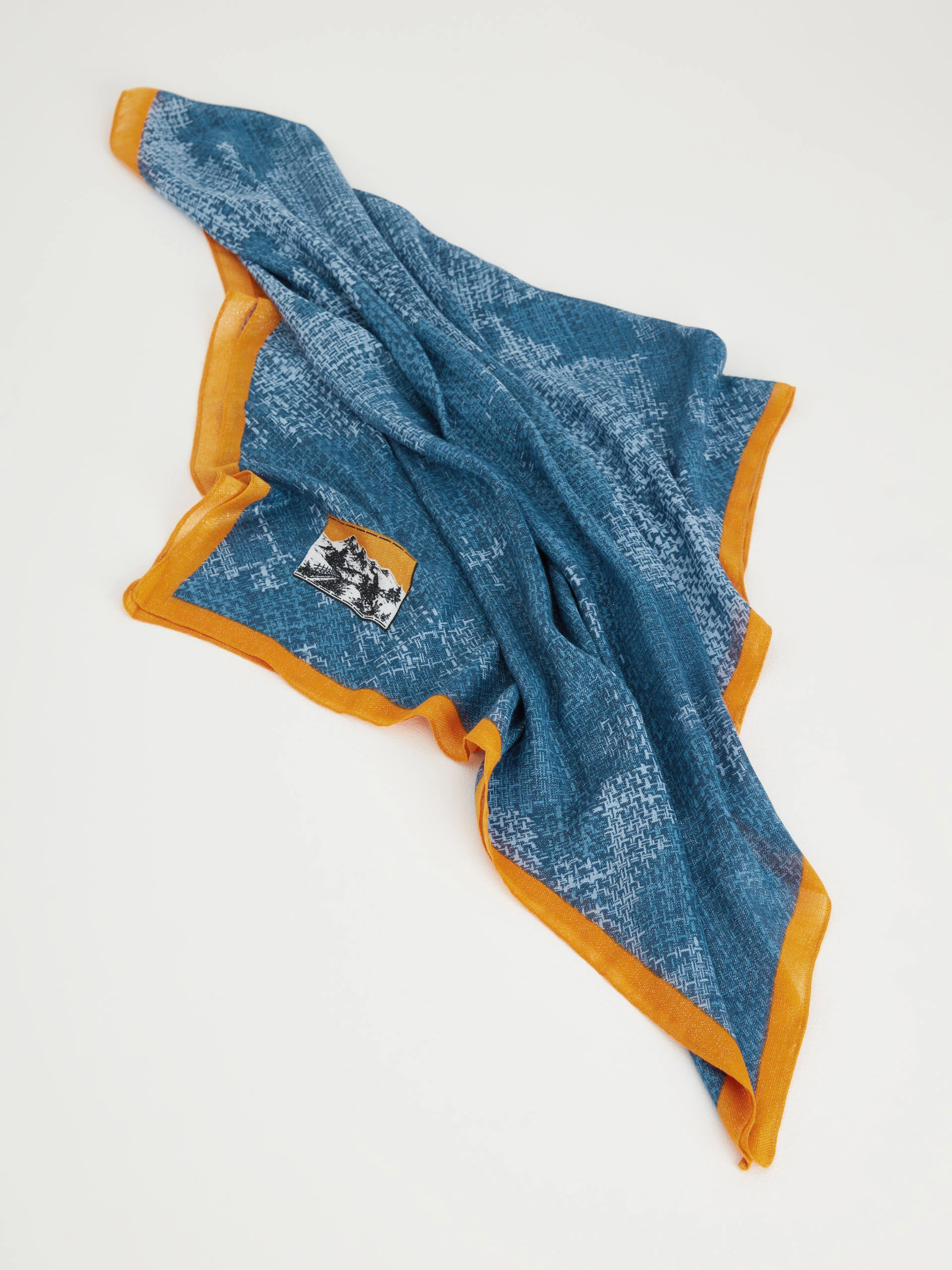 Large blue shawl