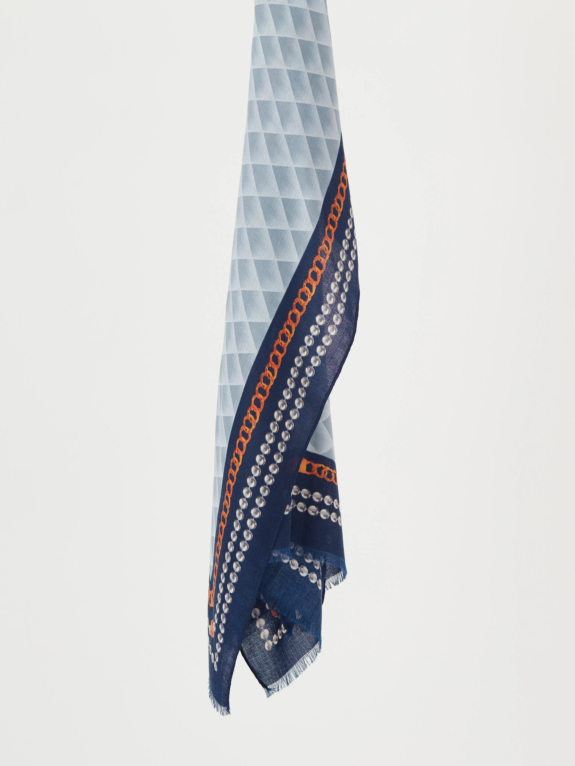 Natural blue scarf