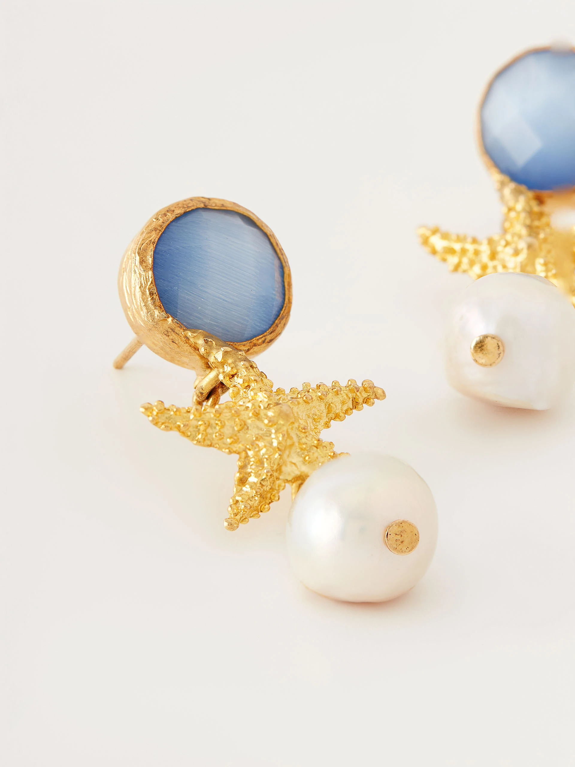 Starfish pendant earrings