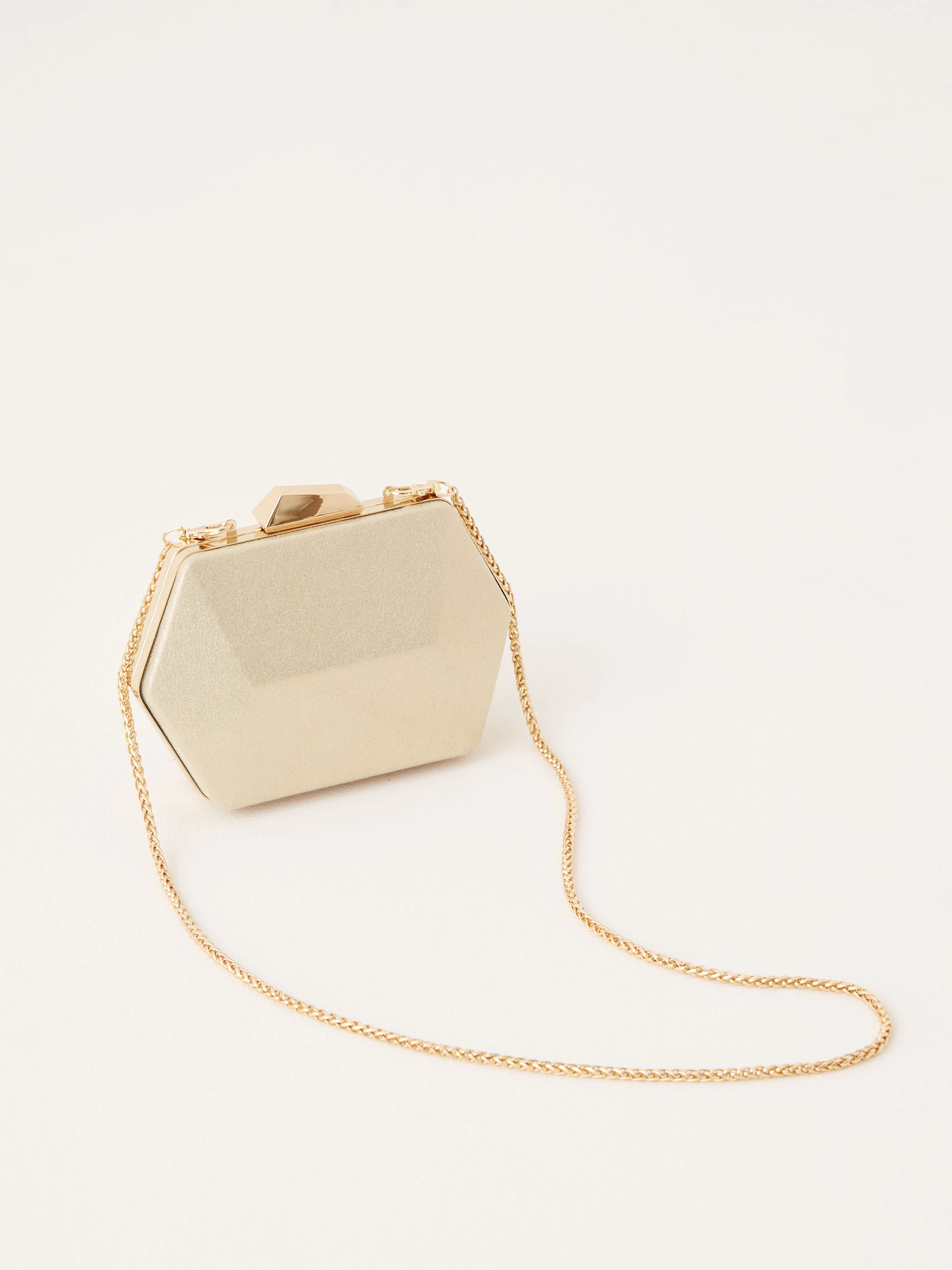 Gold chain handbag