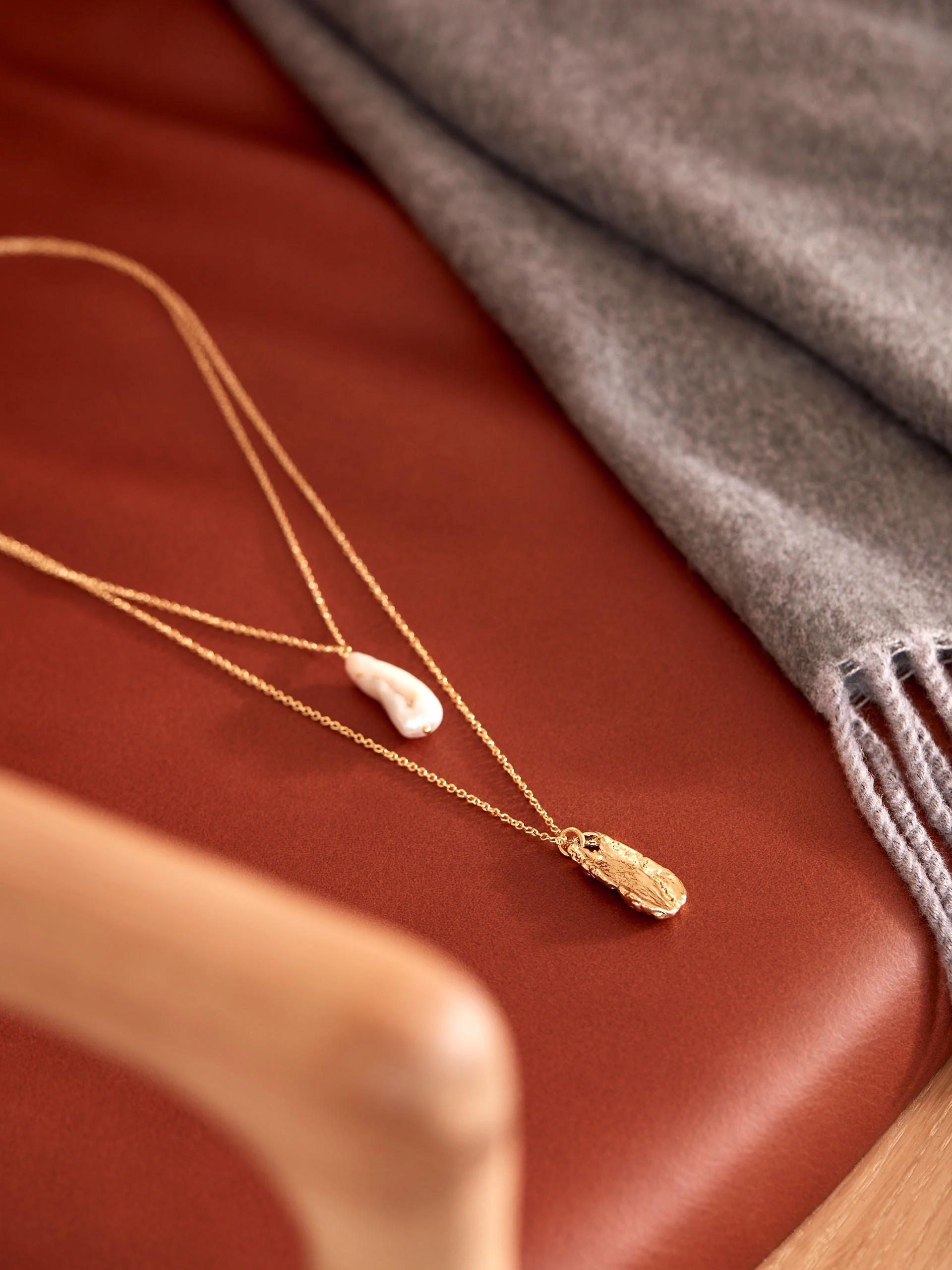GOLD PLATED CASCADE NECKLACE