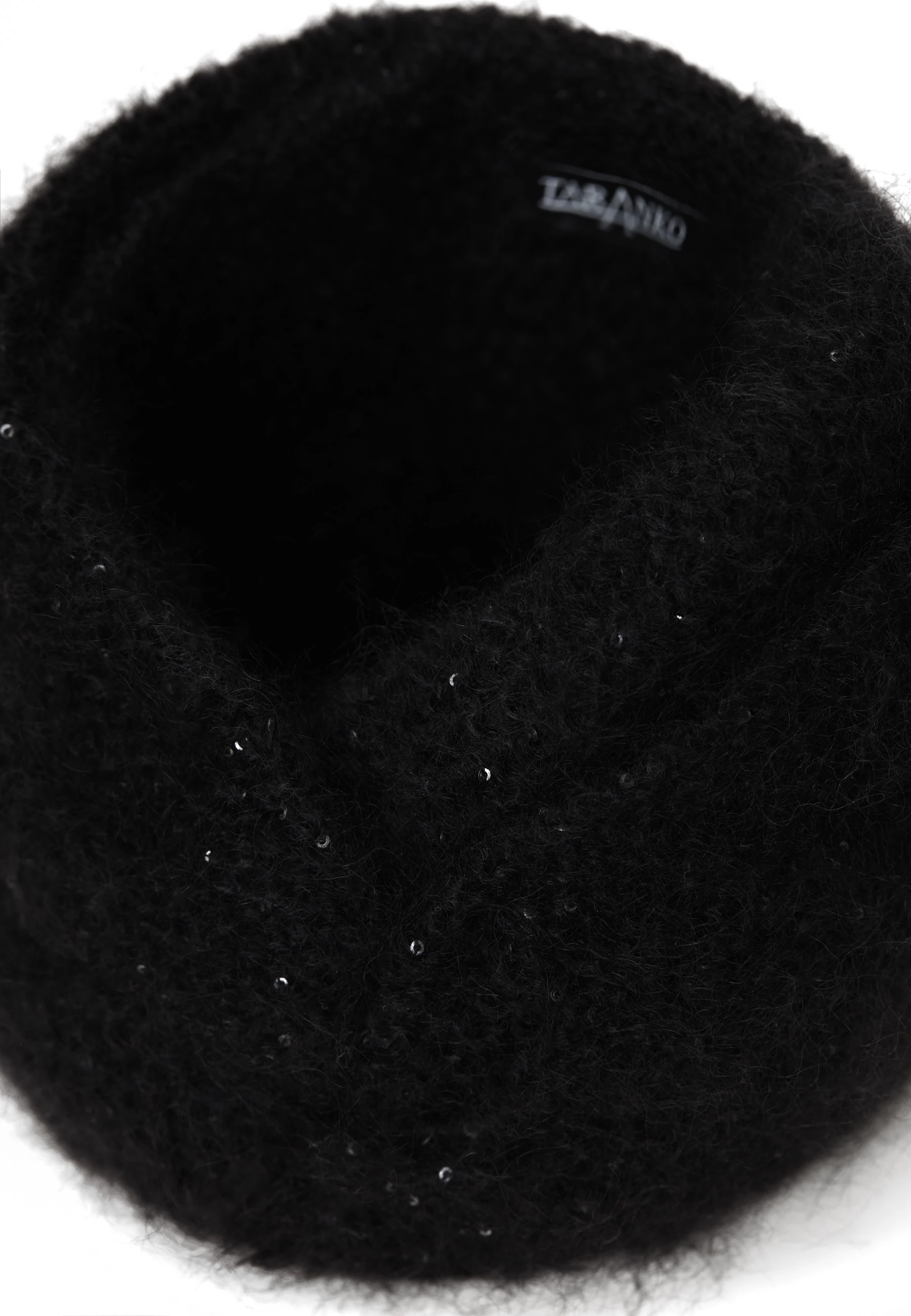 BLACK MOHAIR HEADBAND