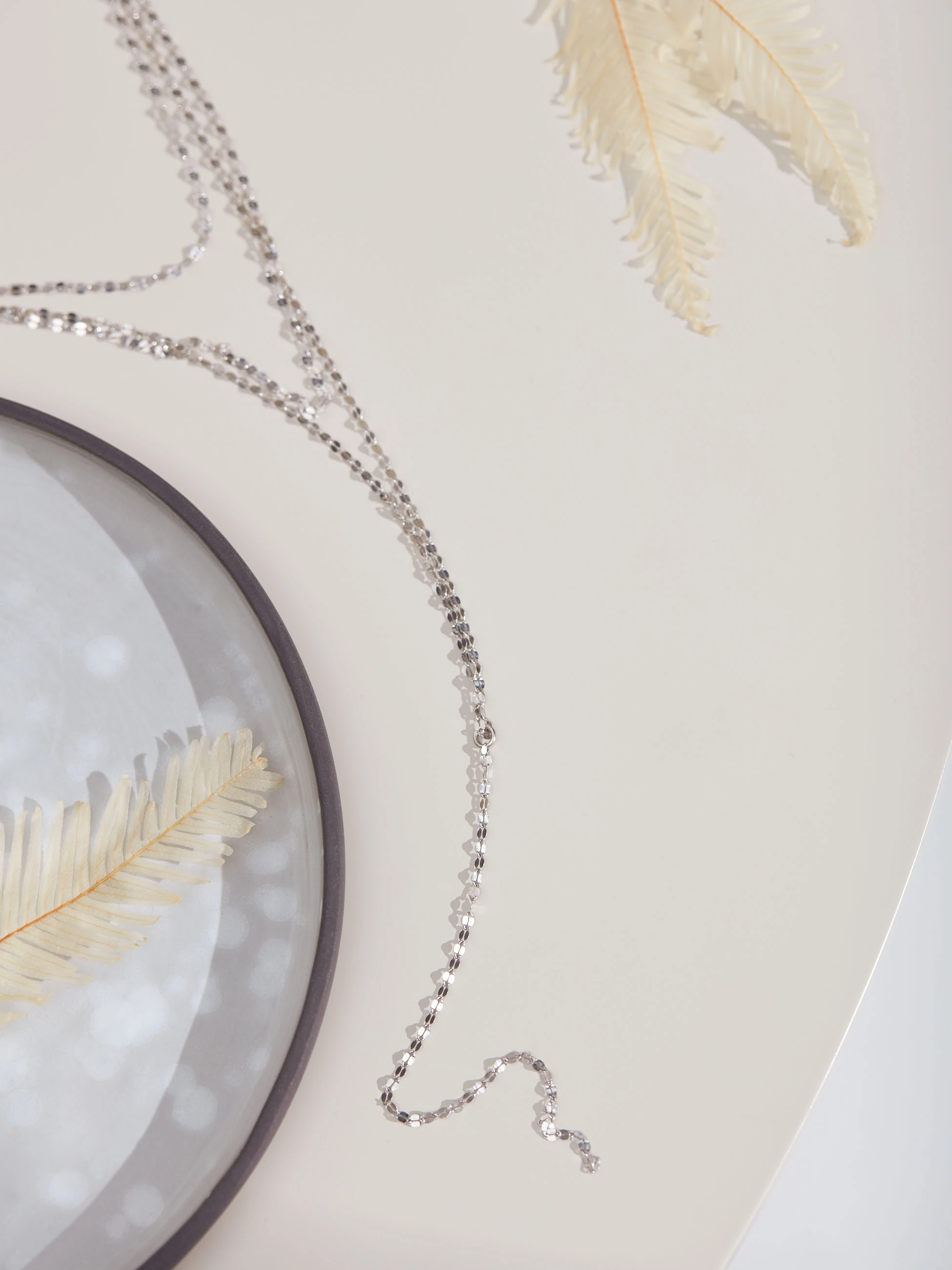 SILVER CASCADE NECKLACE