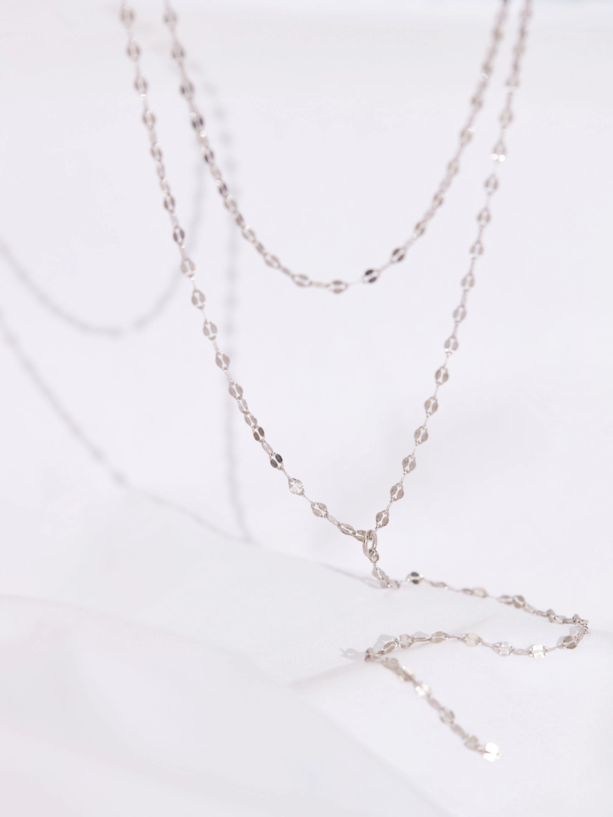SILVER CASCADE NECKLACE