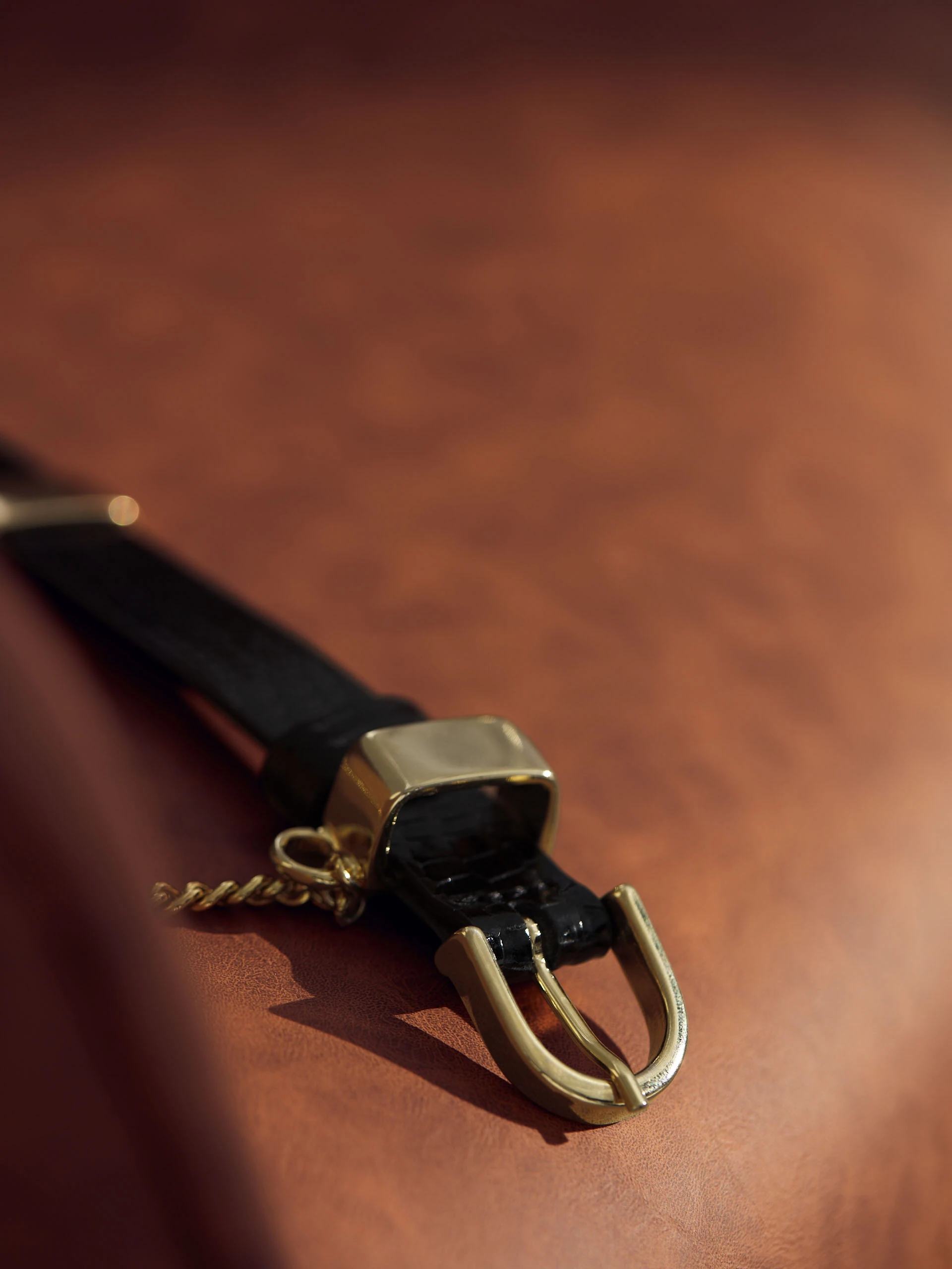 BLACK BELT WITH CHAIN