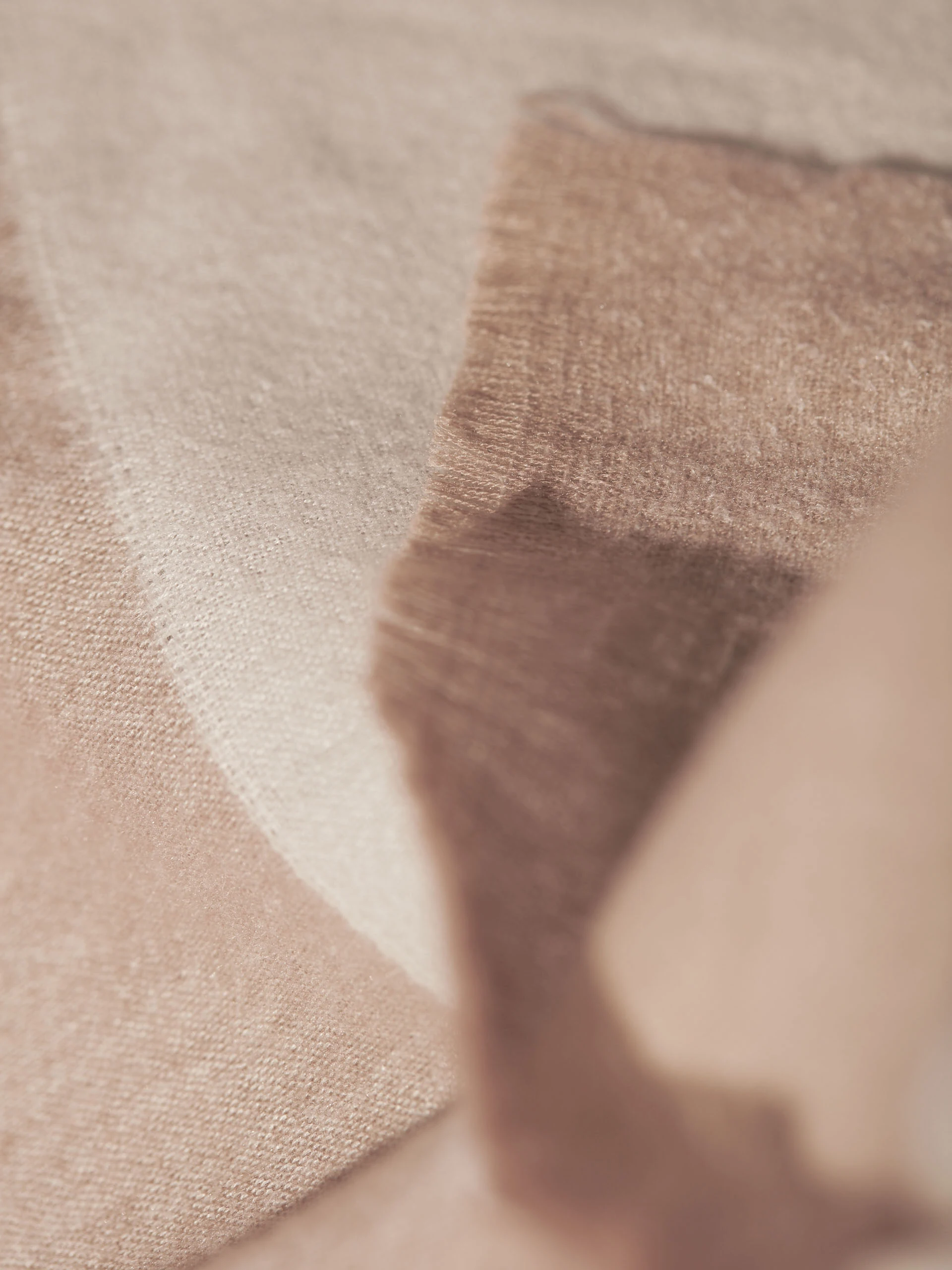 BEIGE SCARF WITH WOOL