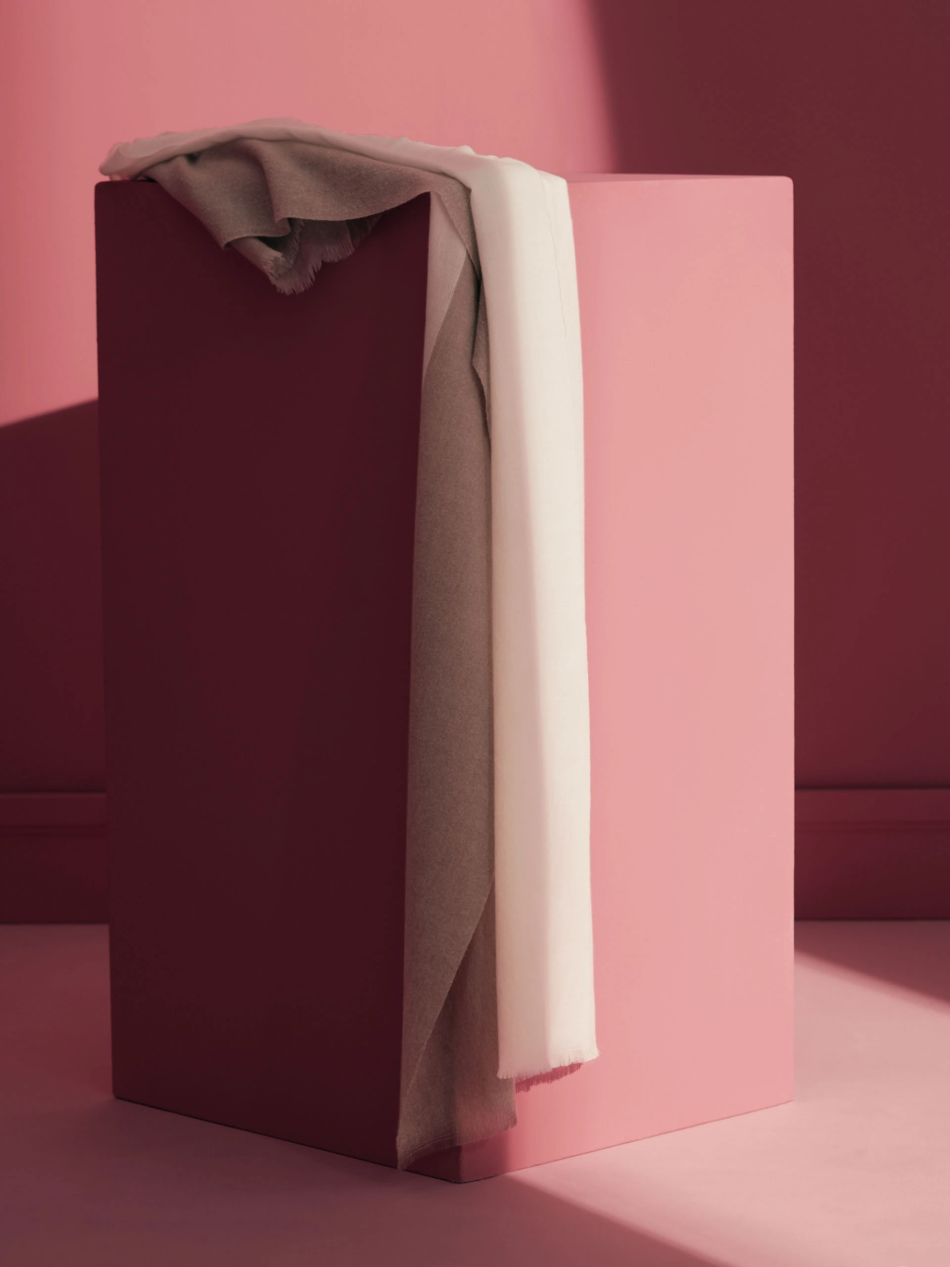 BEIGE SCARF WITH WOOL