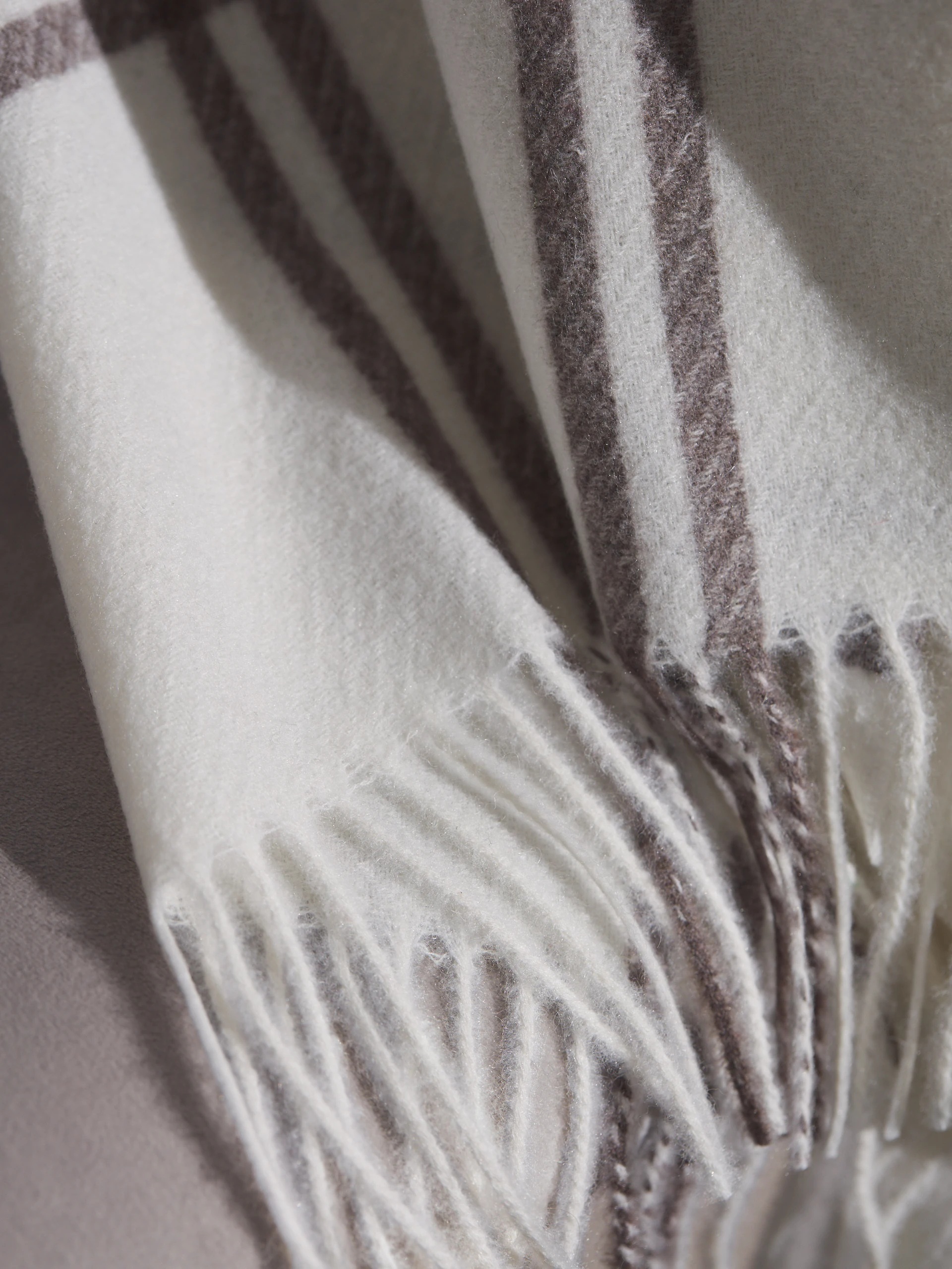 BROWN CHECK SCARF