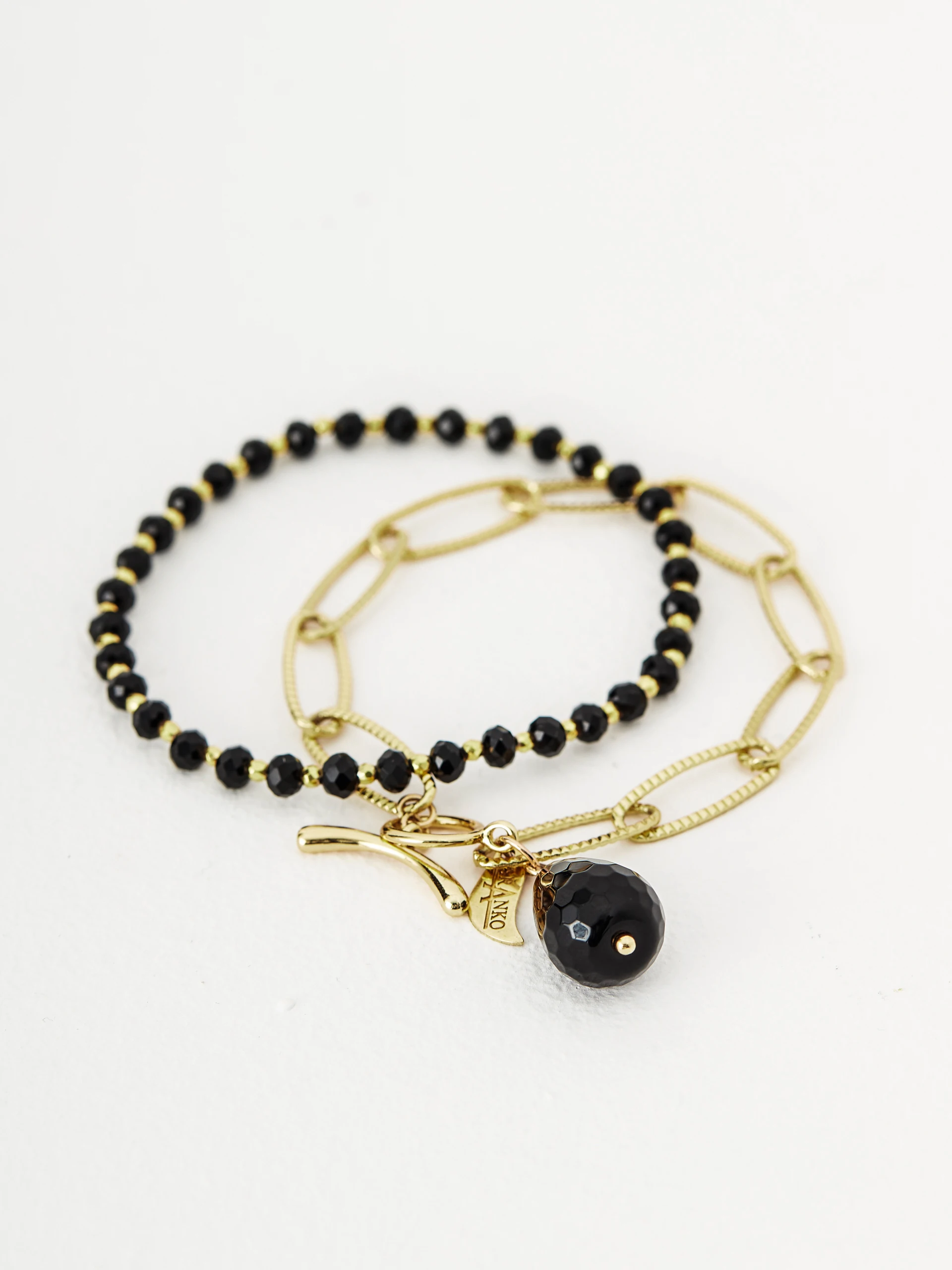 Set of bracelets with natural stones