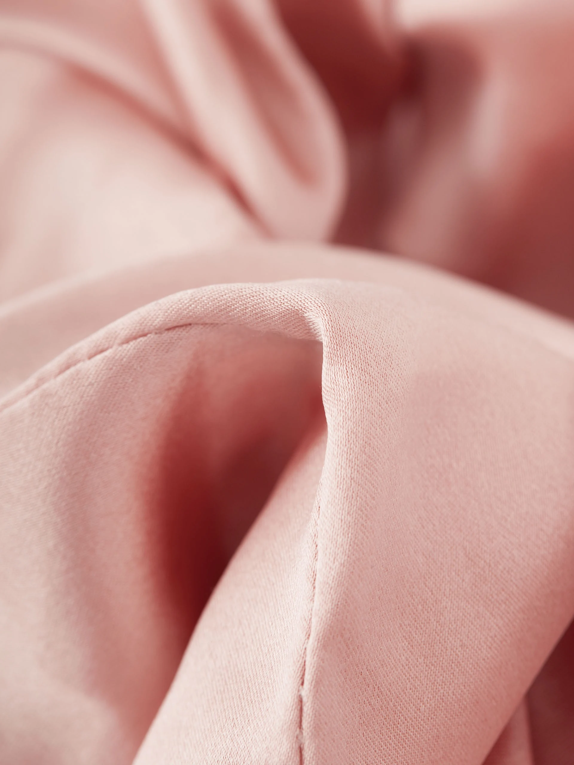 Pink silk hair scrunchie