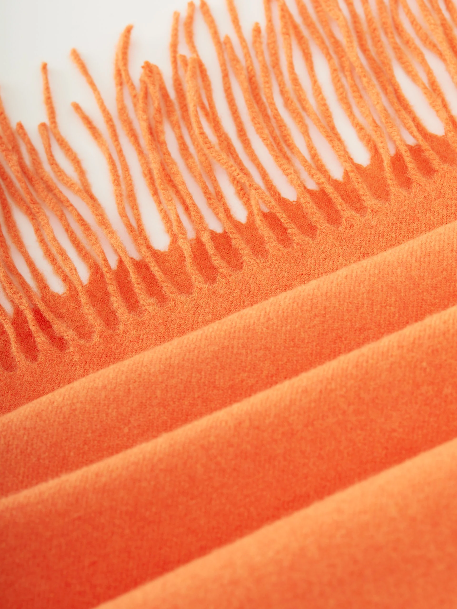 Orange wool shawl