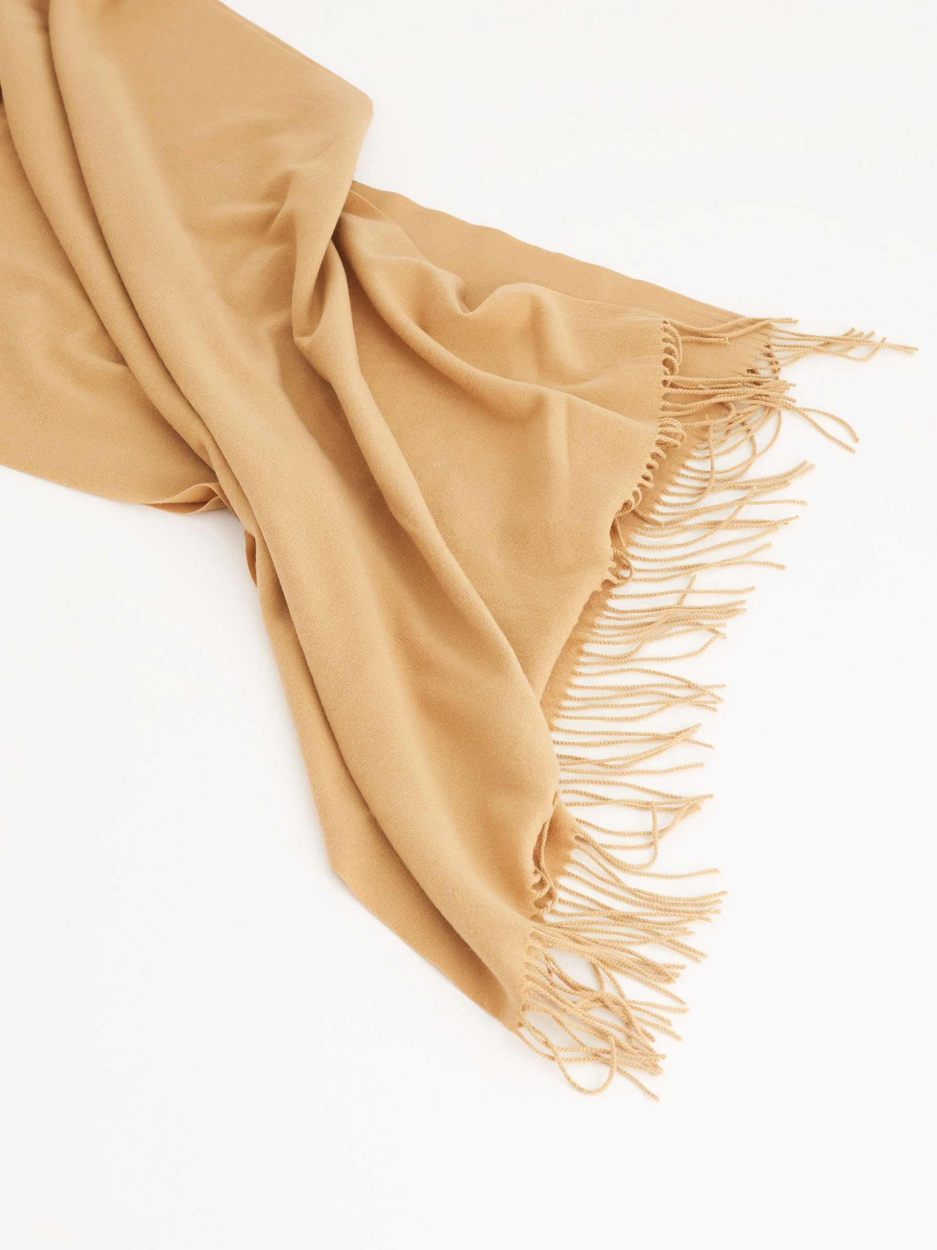 Beige wool shawl