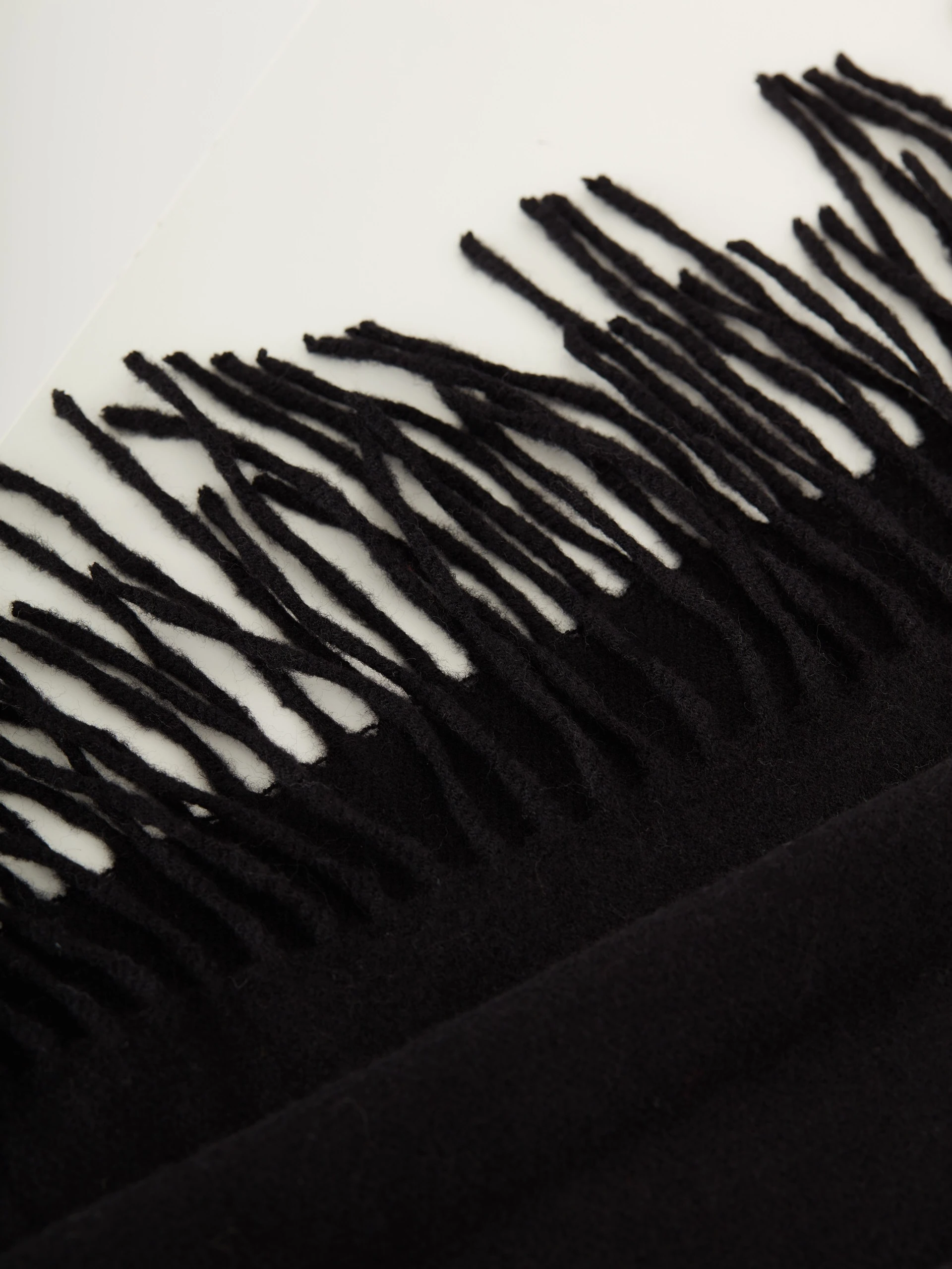 Black cashmere scarf