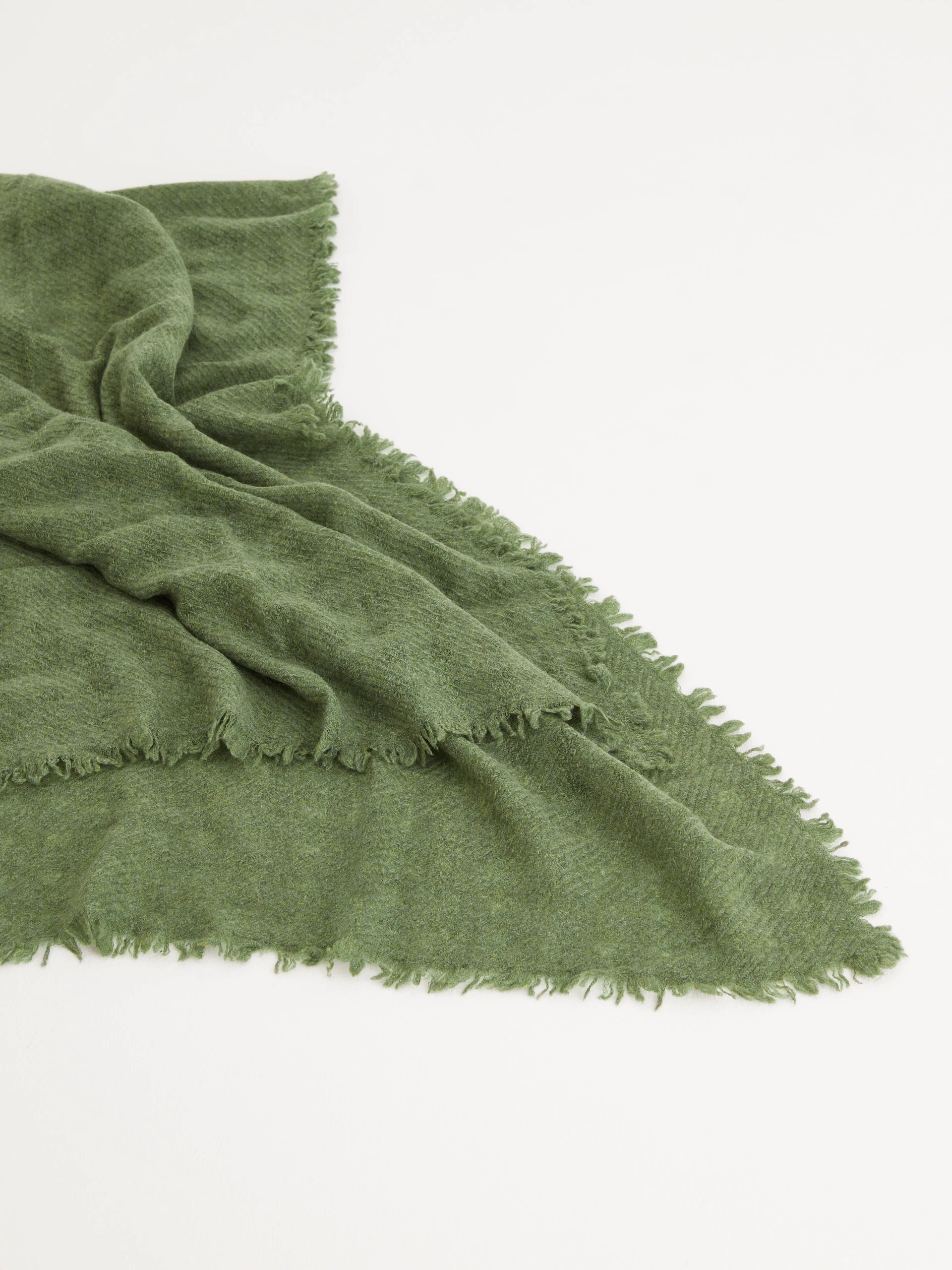 Green cashmere shawl